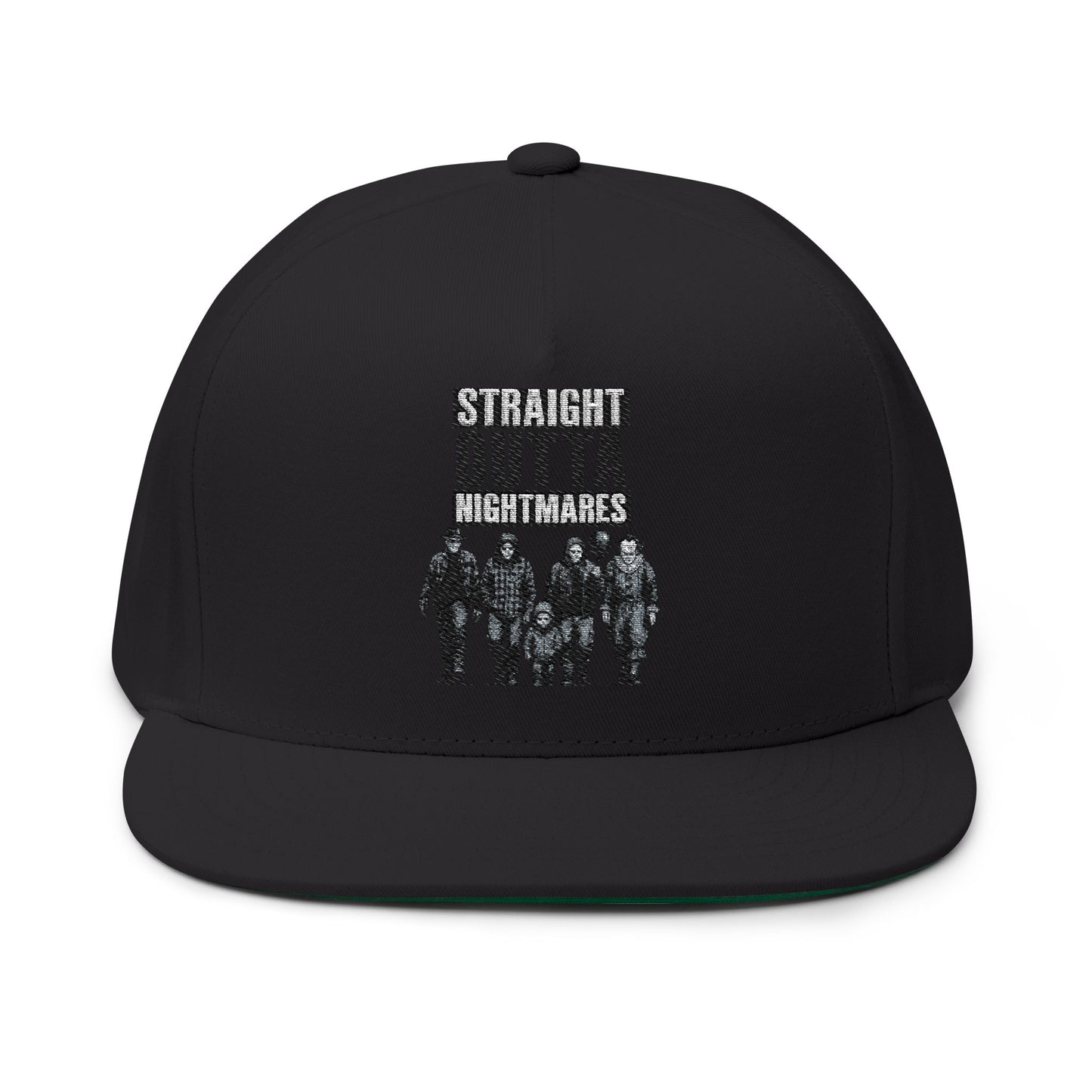 Straight Outta Nightmares Embroidered Flat Bill Cap | Stylish Snapback Hat for Horror Fans, Perfect Gift for Halloween, Unique Fashion [...]
