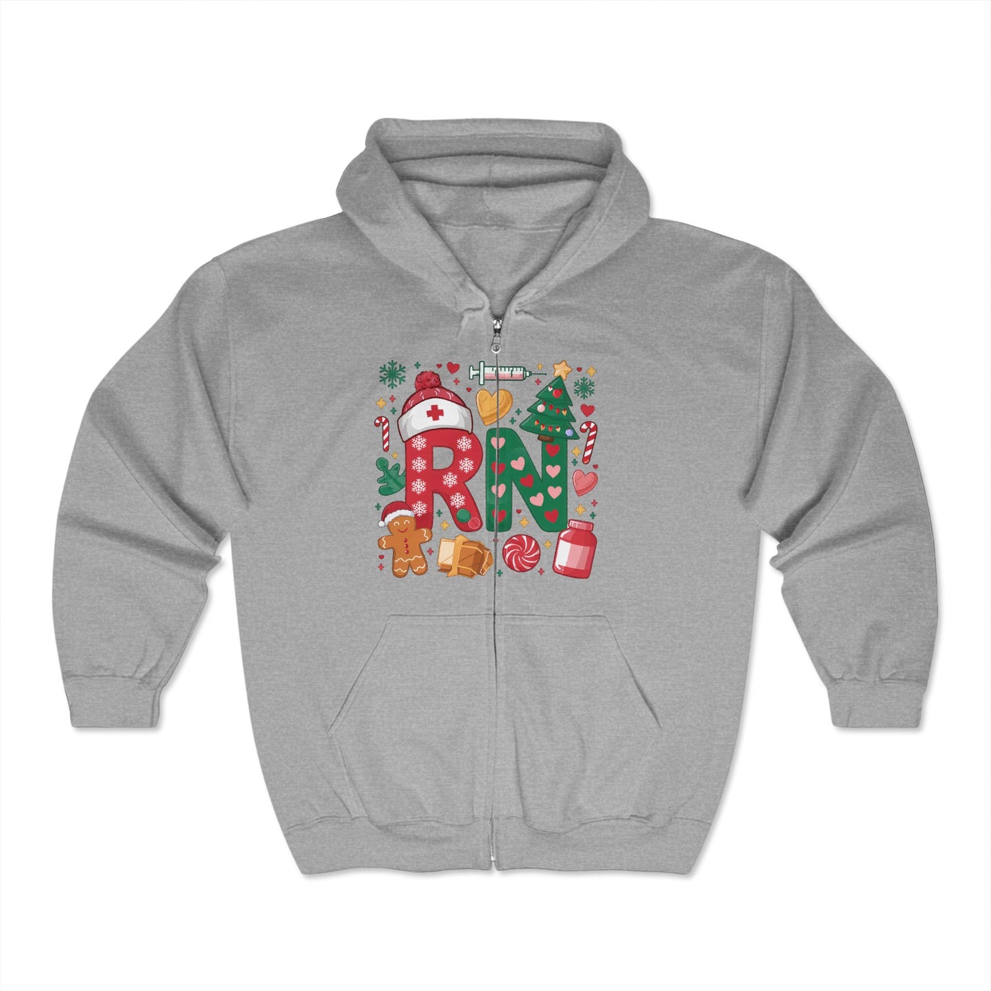 Christmas Unisex Heavy Blend™ Full Zip Hooded Sweatshirt