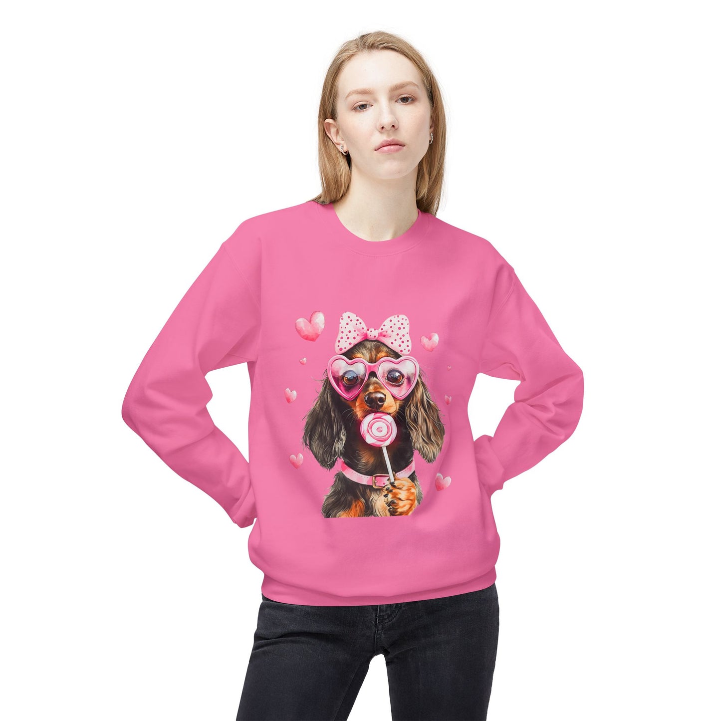 Valentines Unisex Midweight Softstyle Fleece Crewneck Sweatshirt