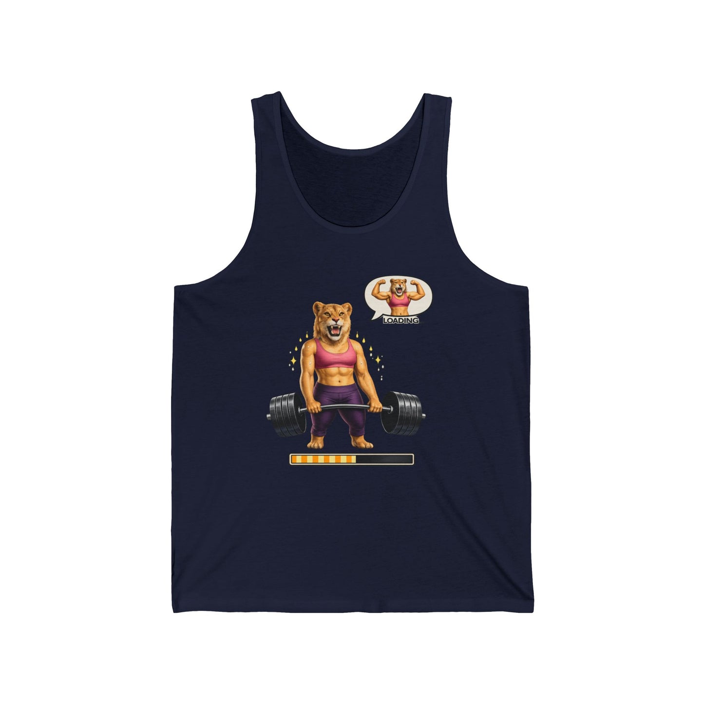 Bear Lifter Tank Top — Cute Strength Gym Tank with "Beast Mode" Vibes