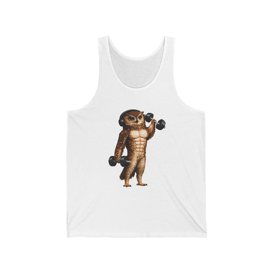Meerkat Lifting Weights Tank Top — Cute Fitness Animal Gym Tank