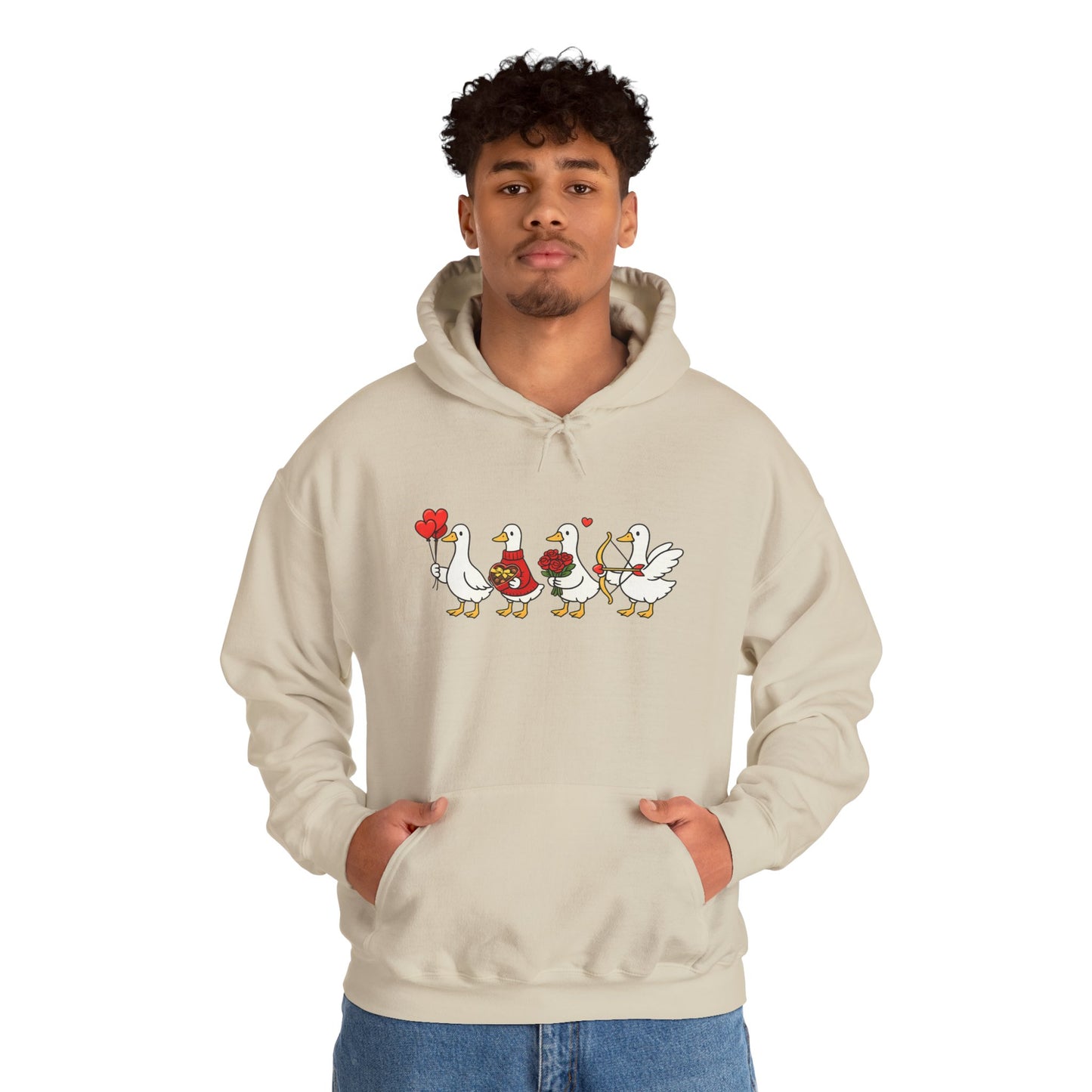 Cute Duck Family Hoodie — Whimsical Springtime Birds Pullover