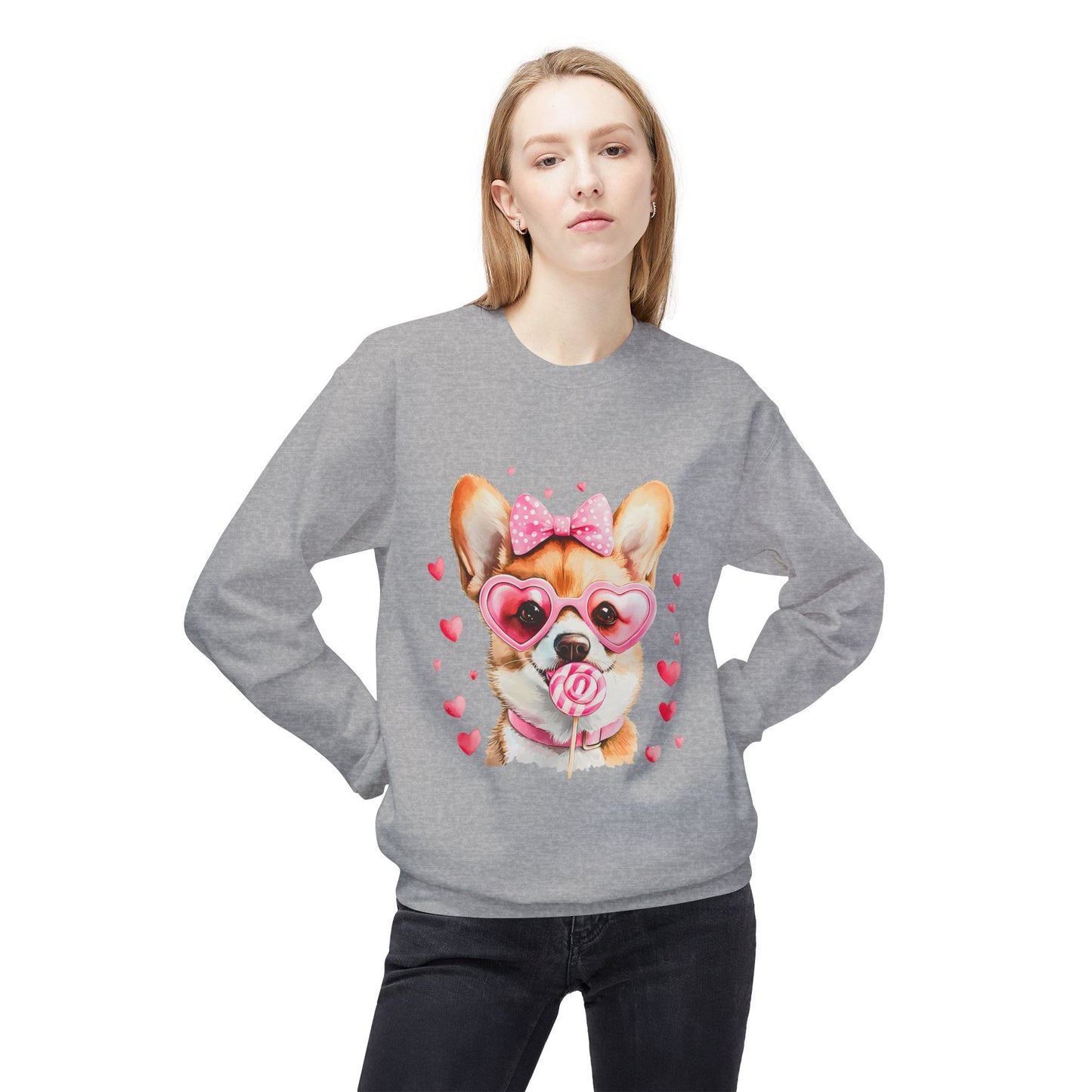 Valentines Unisex Midweight Softstyle Fleece Crewneck Sweatshirt