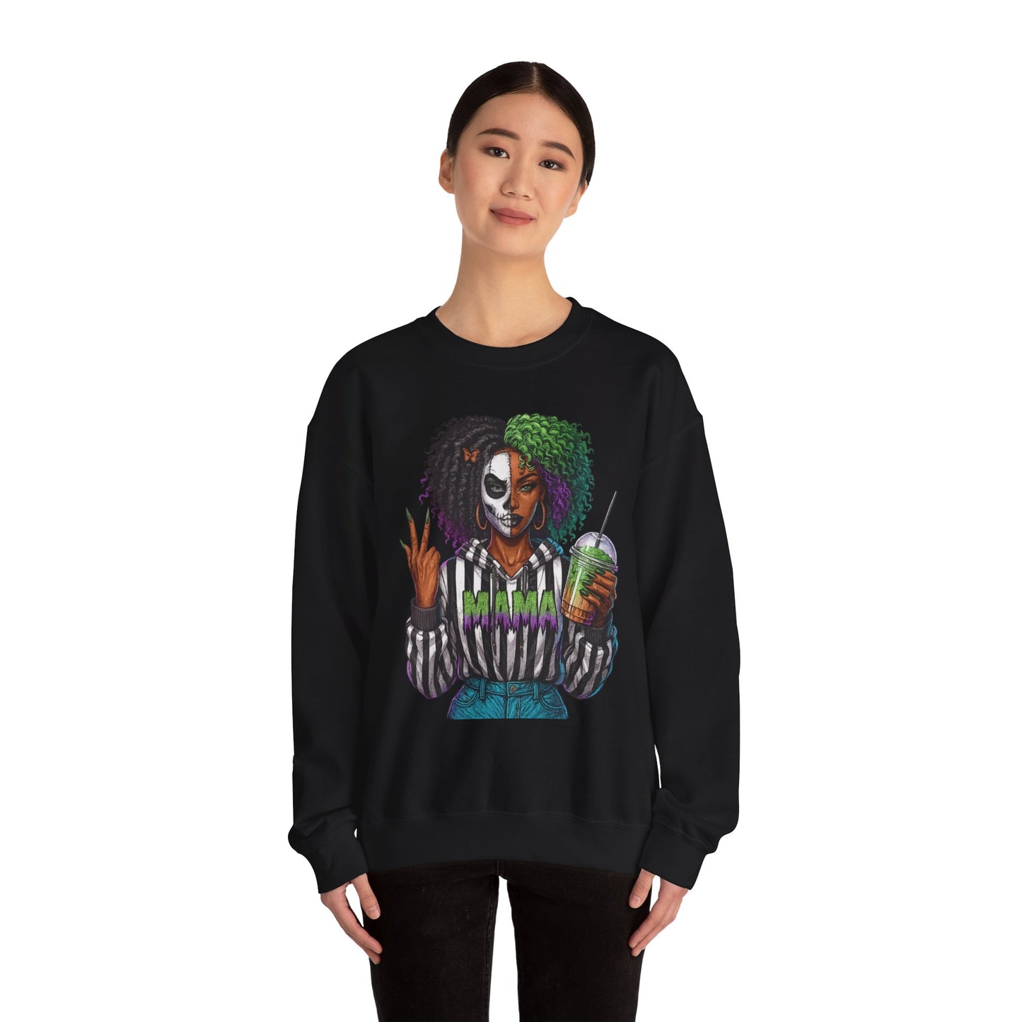 Vibrant Graphic Sweatshirt - Perfect for Creative Souls | Comfy Crewneck | Gift for Moms, Halloween, Trendy Outfits, Streetwear, Art Lovers