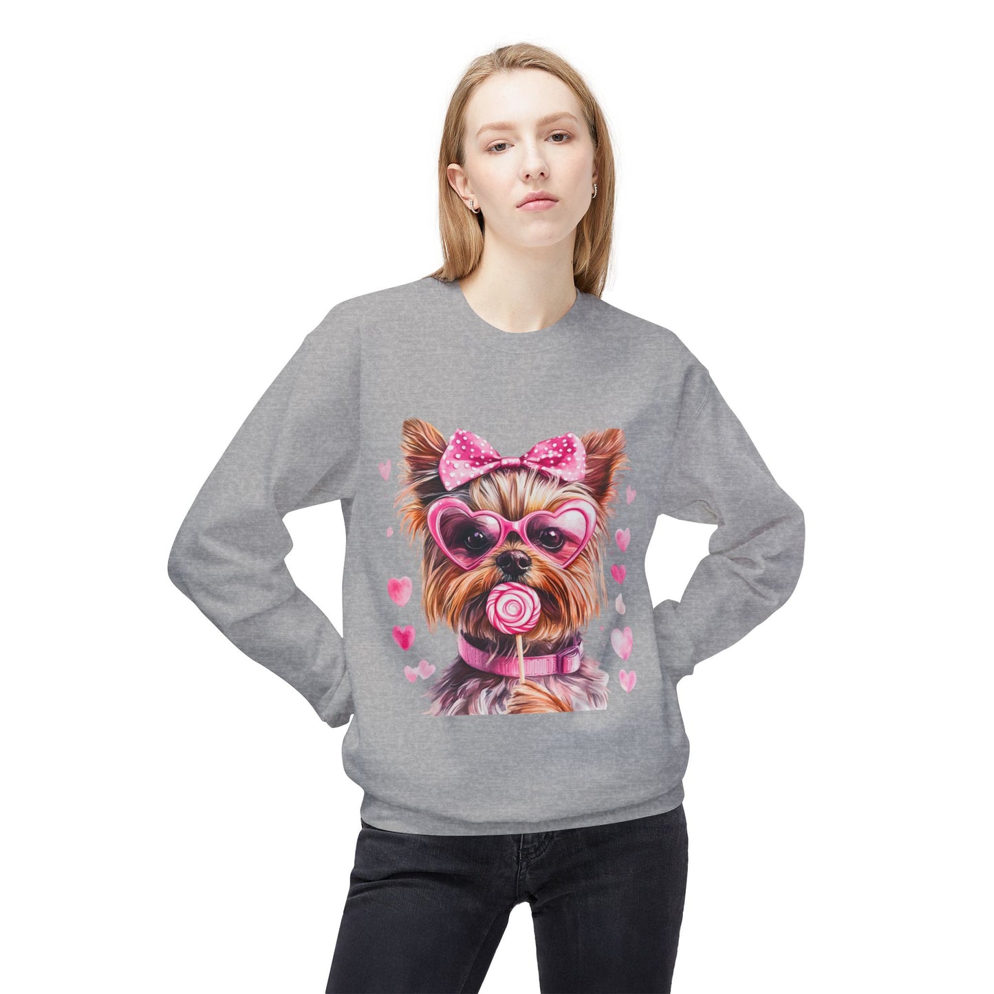 Valentines Unisex Midweight Softstyle Fleece Crewneck Sweatshirt