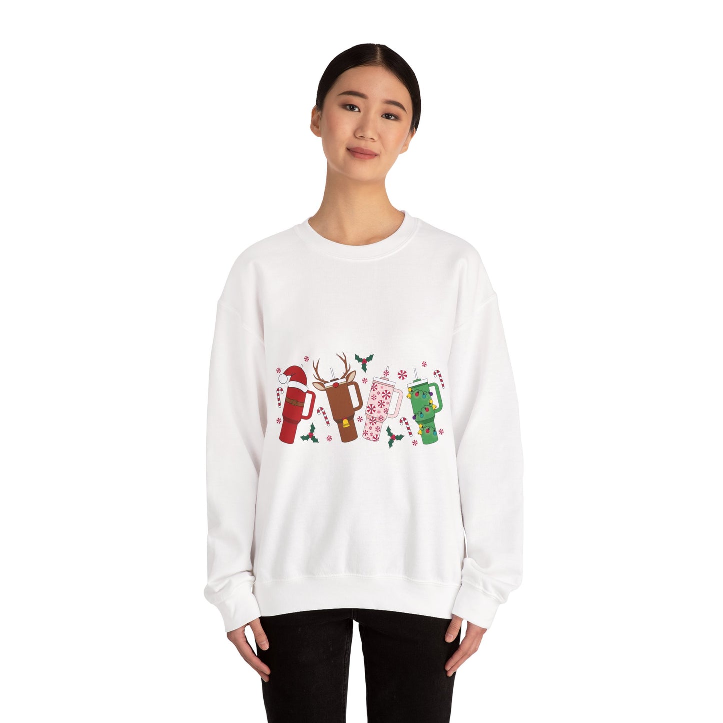 Christmas Golf Club Crewneck Sweatshirt — Festive Golfing Club Cartoon Design