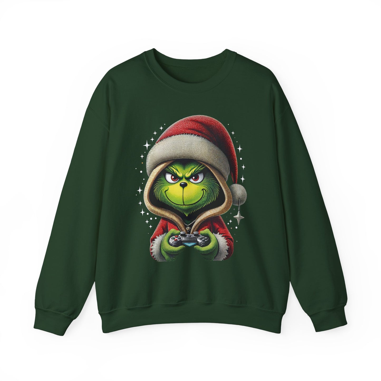Grumpy Gamer Grinch Sweatshirt — Funny Christmas Holiday Gaming Crewneck