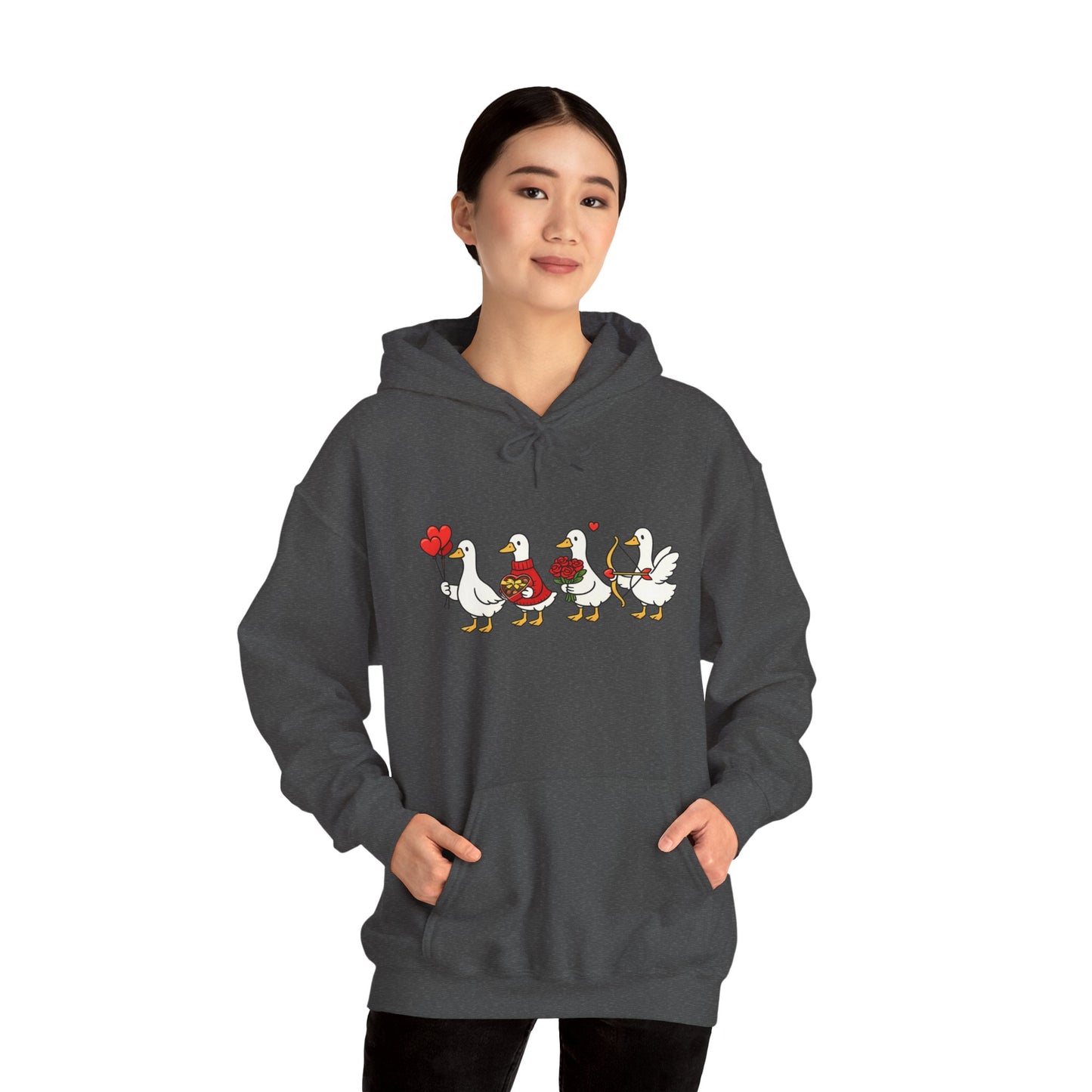 Cute Duck Family Hoodie — Whimsical Springtime Birds Pullover