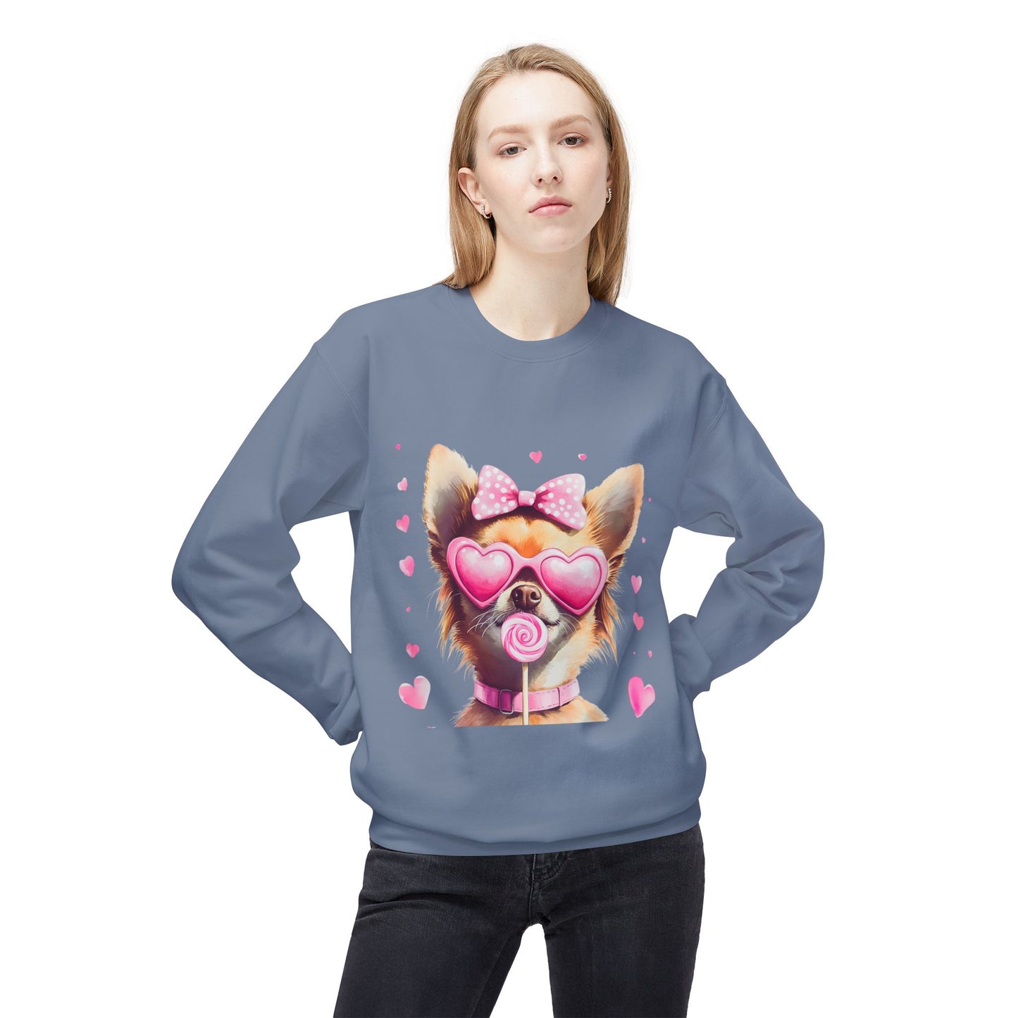 Valentines Unisex Midweight Softstyle Fleece Crewneck Sweatshirt