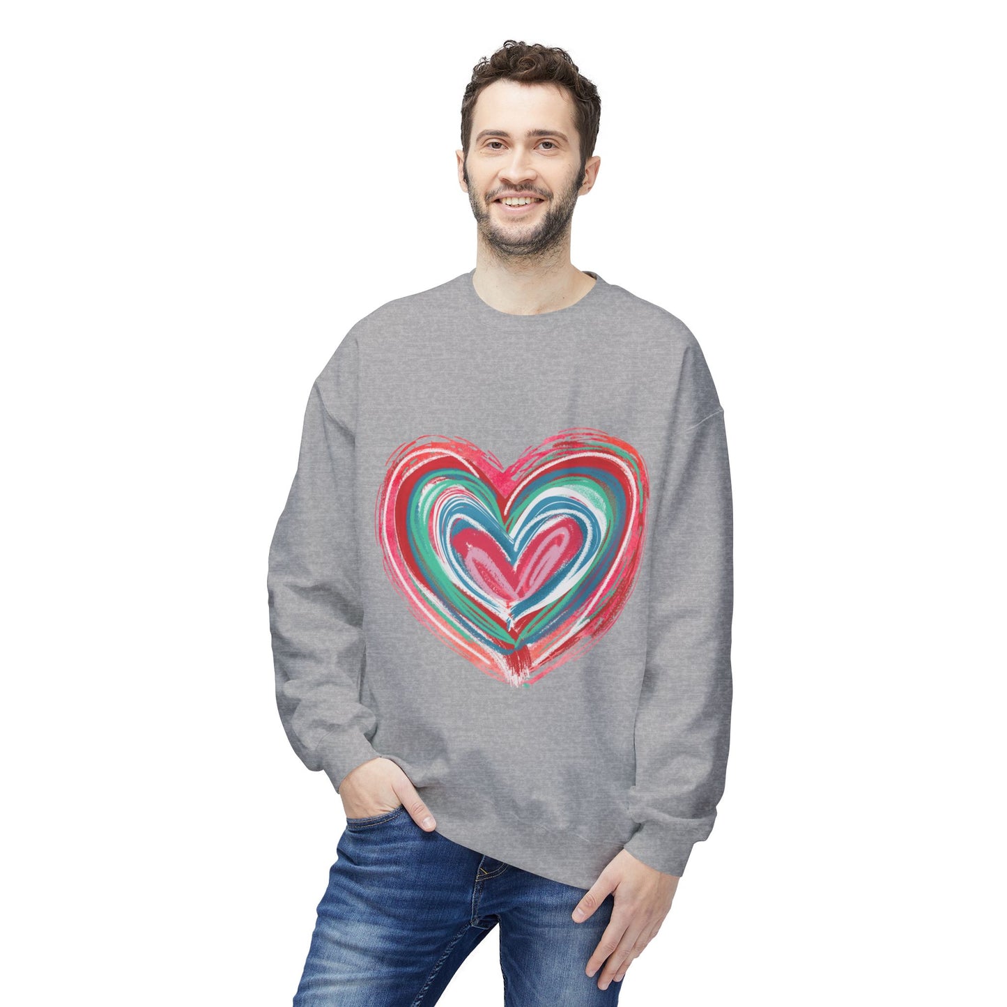 Valentines Unisex Midweight Softstyle Fleece Crewneck Sweatshirt