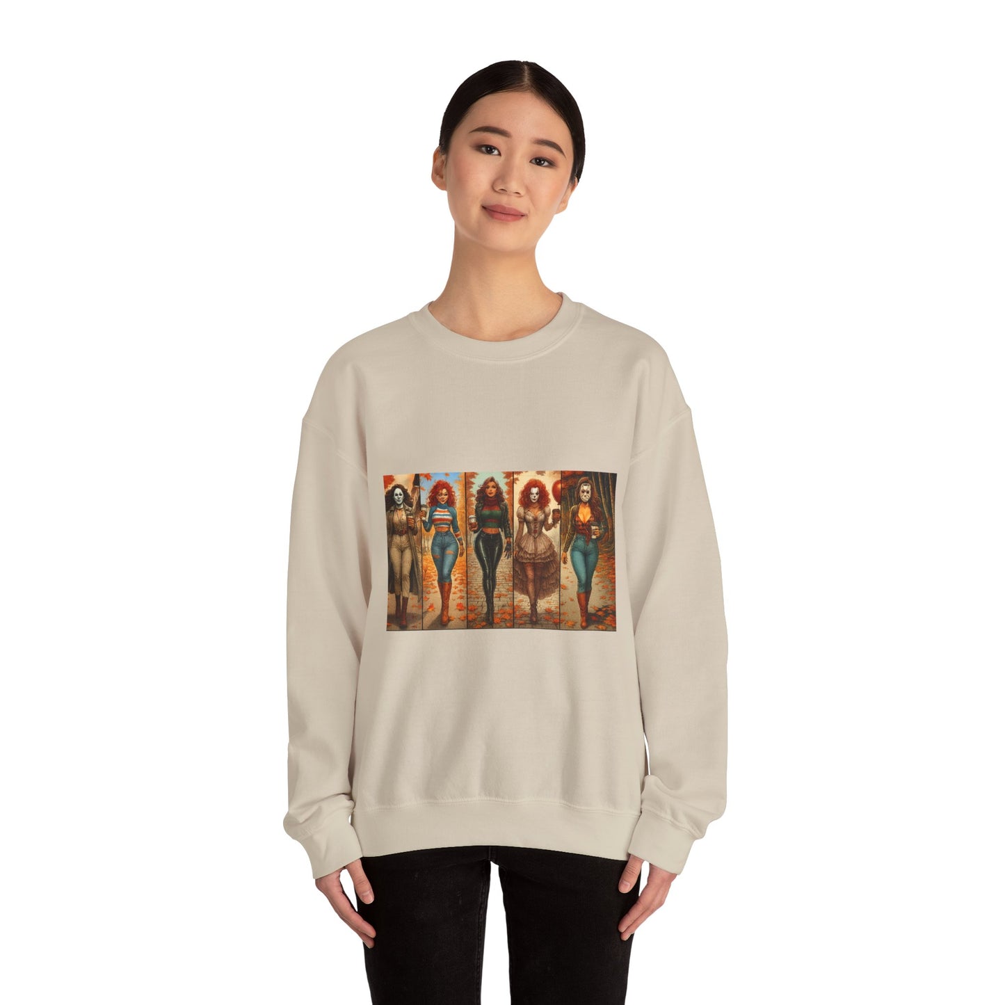 Vibrant Artistic Halloween Sweatshirt, Casual Wear, Graphic Sweatshirt, Cozy Gift for Art Lovers, Unique Fashion Statement, Comfortable [...]