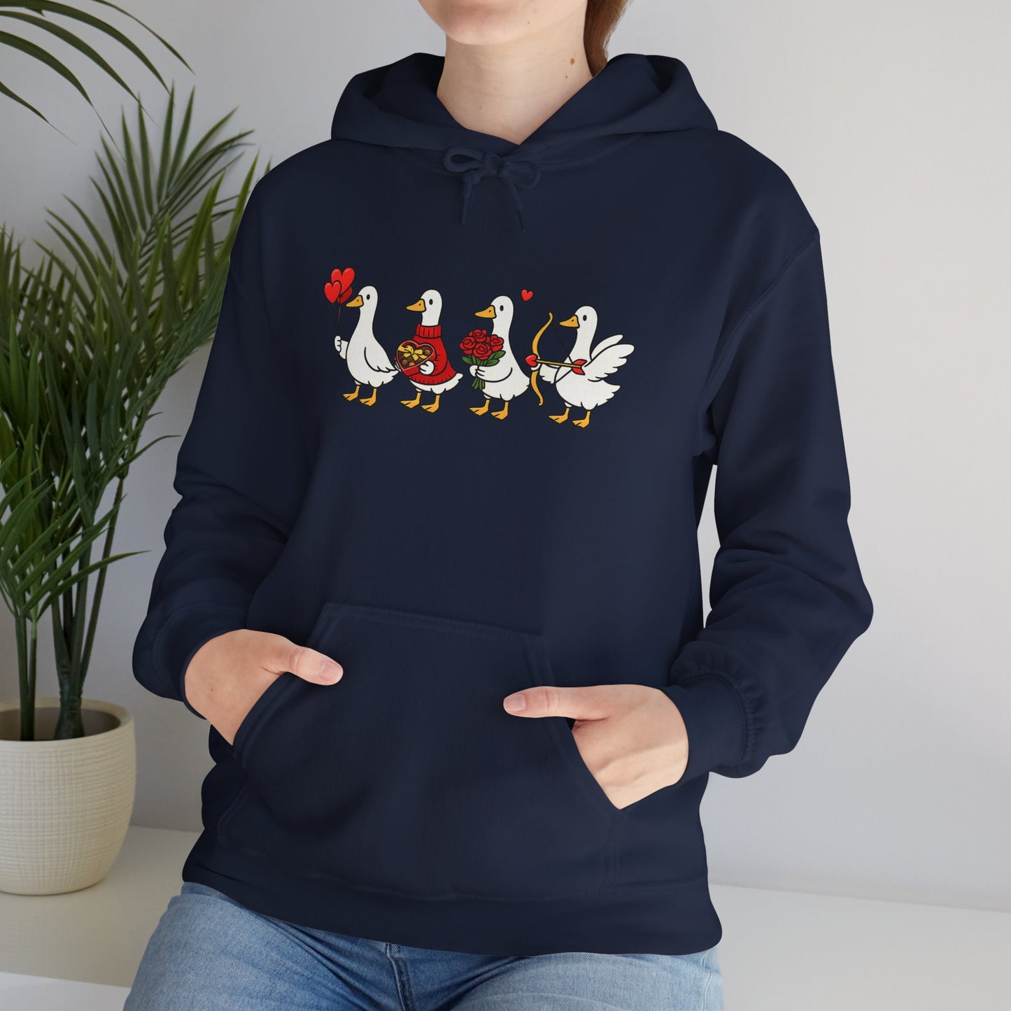 Cute Duck Family Hoodie — Whimsical Springtime Birds Pullover