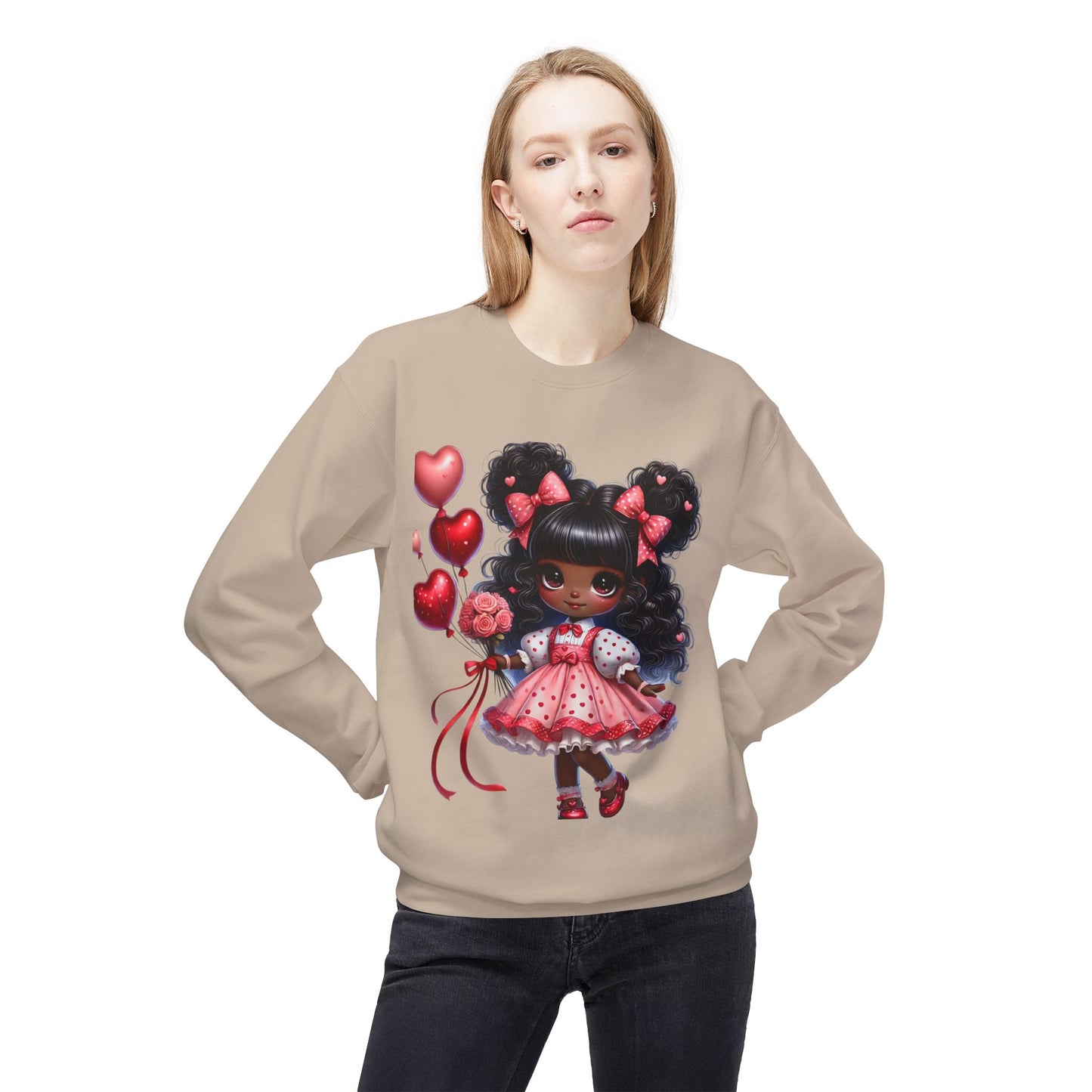 Valentines Unisex Midweight Softstyle Fleece Crewneck Sweatshirt