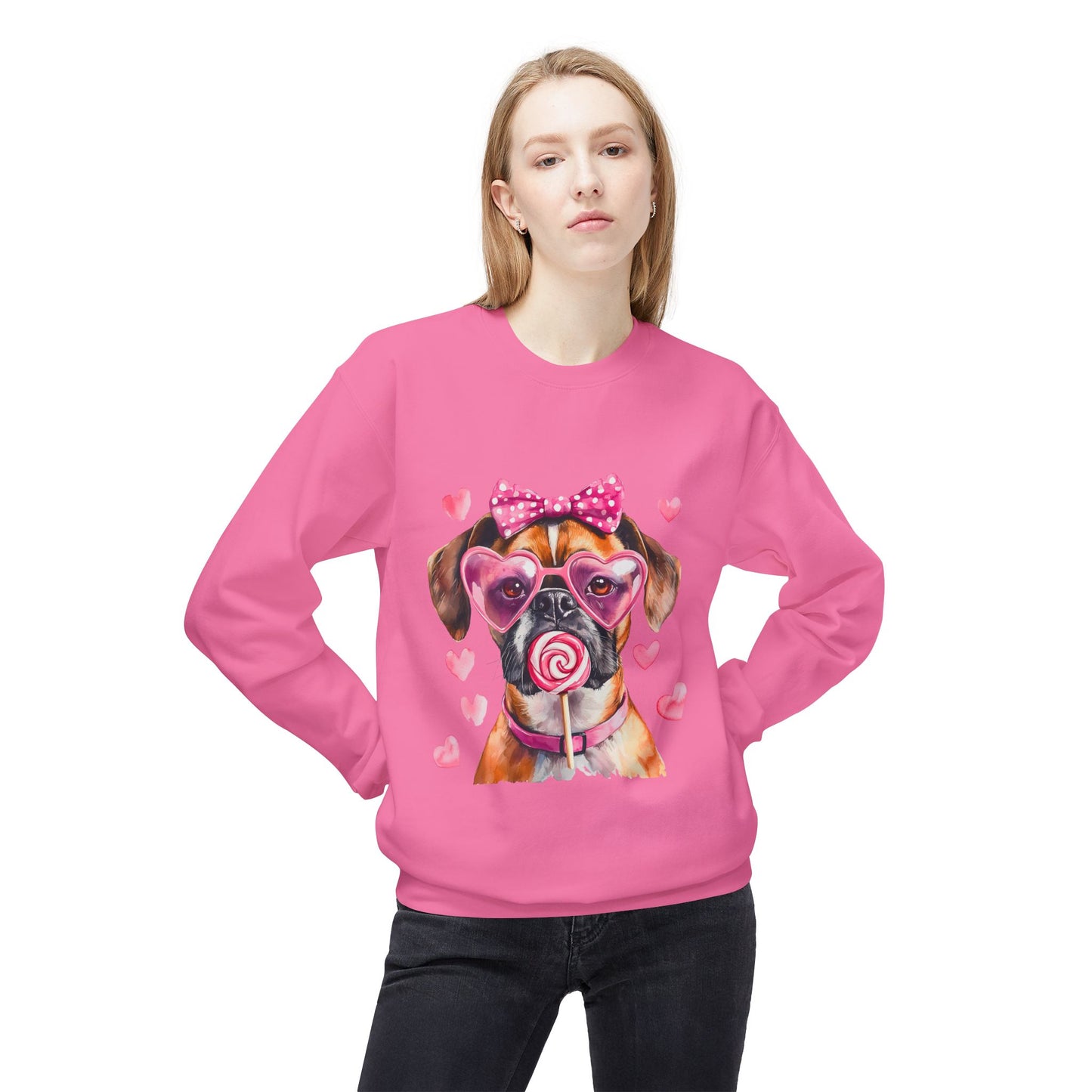 Valentines Unisex Midweight Softstyle Fleece Crewneck Sweatshirt