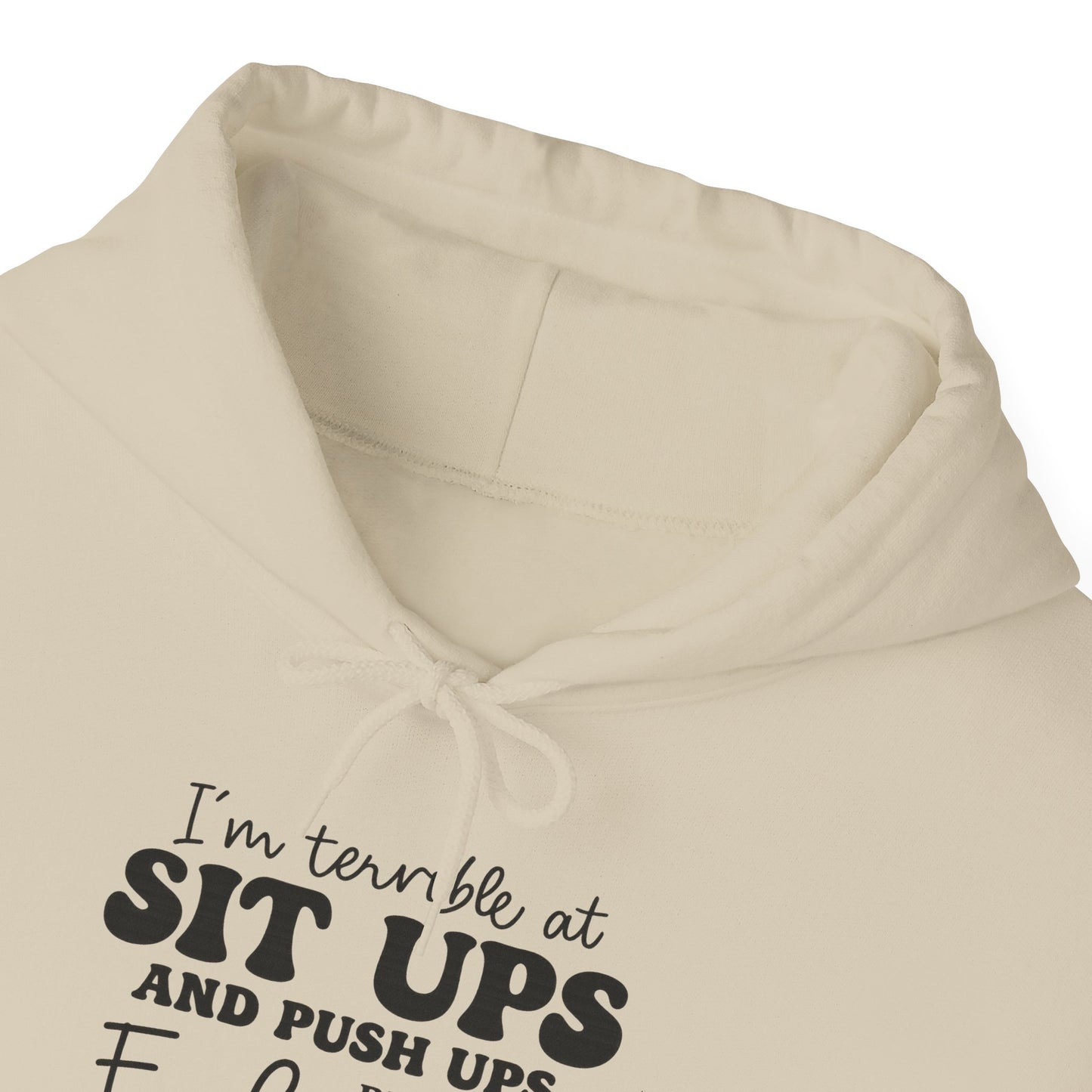 Funny Fitness Sweatshirt, Unisex Hoodie, Workout Gift, Humor Hoodie, Gym Apparel, Casual Wear