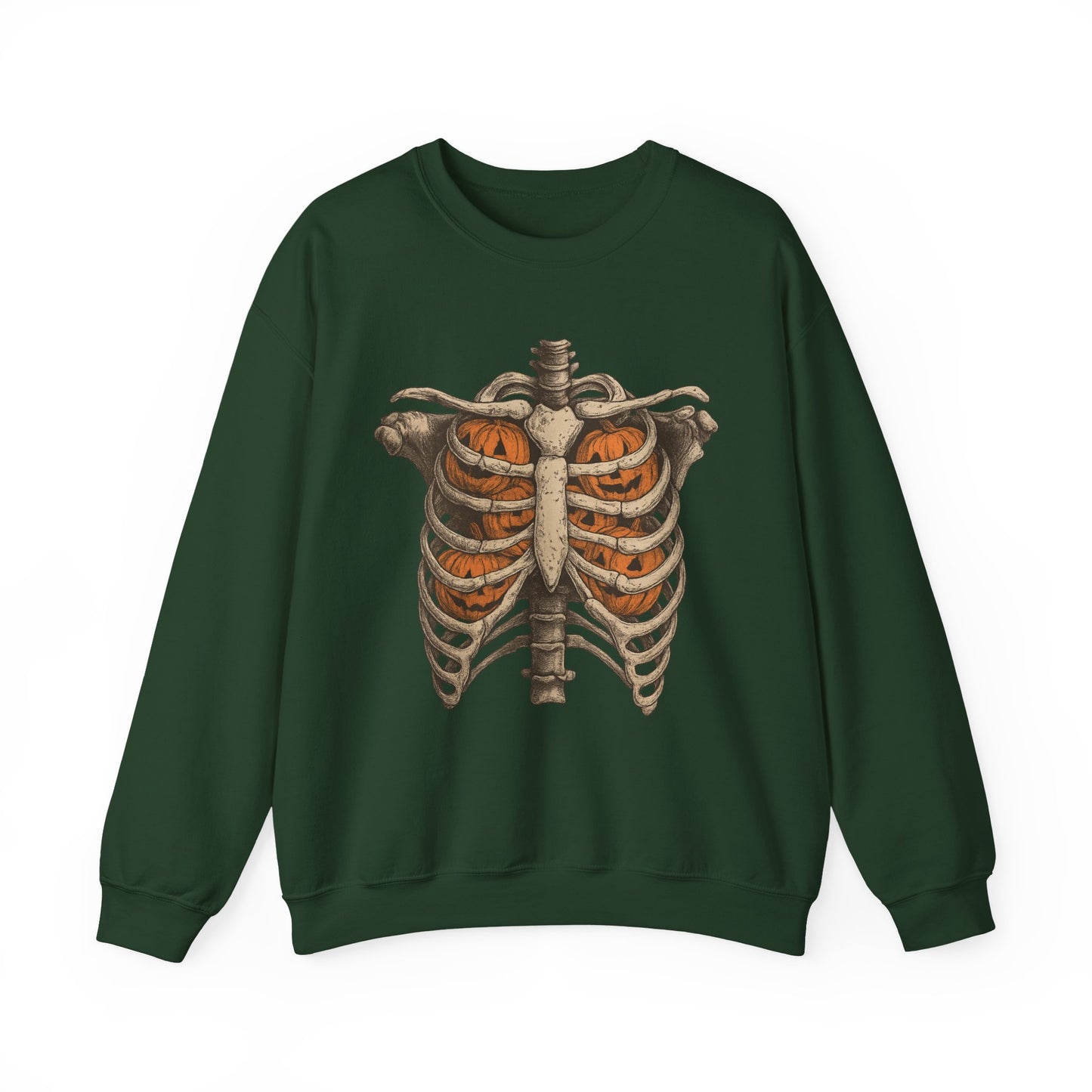 Halloween Skeleton Sweatshirt, Unisex Crewneck, Fall Fashion, Spooky Apparel, Gift for Halloween, Cozy Pullover