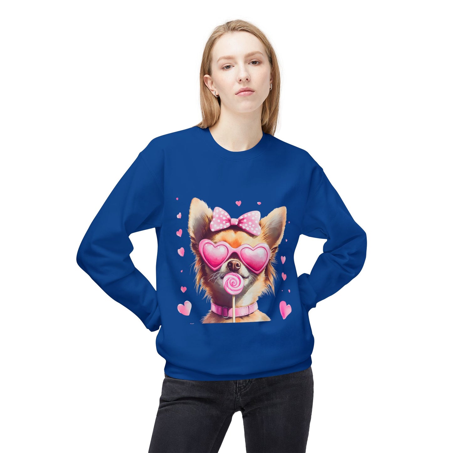 Valentines Unisex Midweight Softstyle Fleece Crewneck Sweatshirt