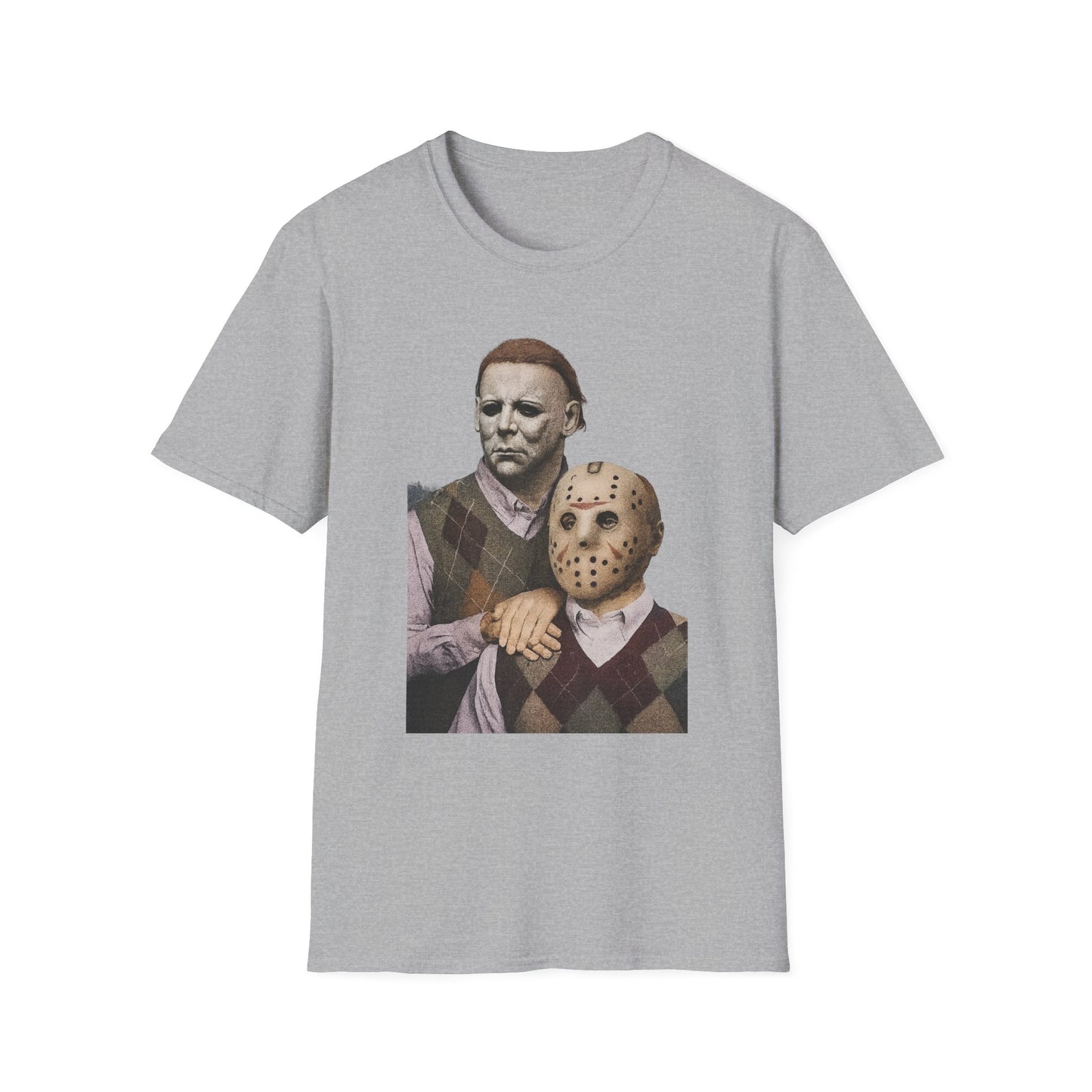 Horror Movie Character T-Shirt | Unisex Softstyle Tee, Scary Graphic Tee, Perfect for Halloween, Horror Fans, Movie Lovers