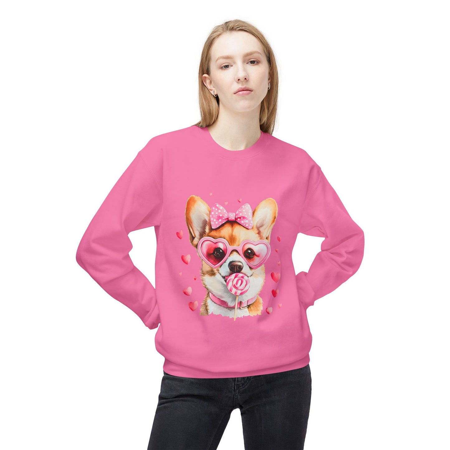 Valentines Unisex Midweight Softstyle Fleece Crewneck Sweatshirt