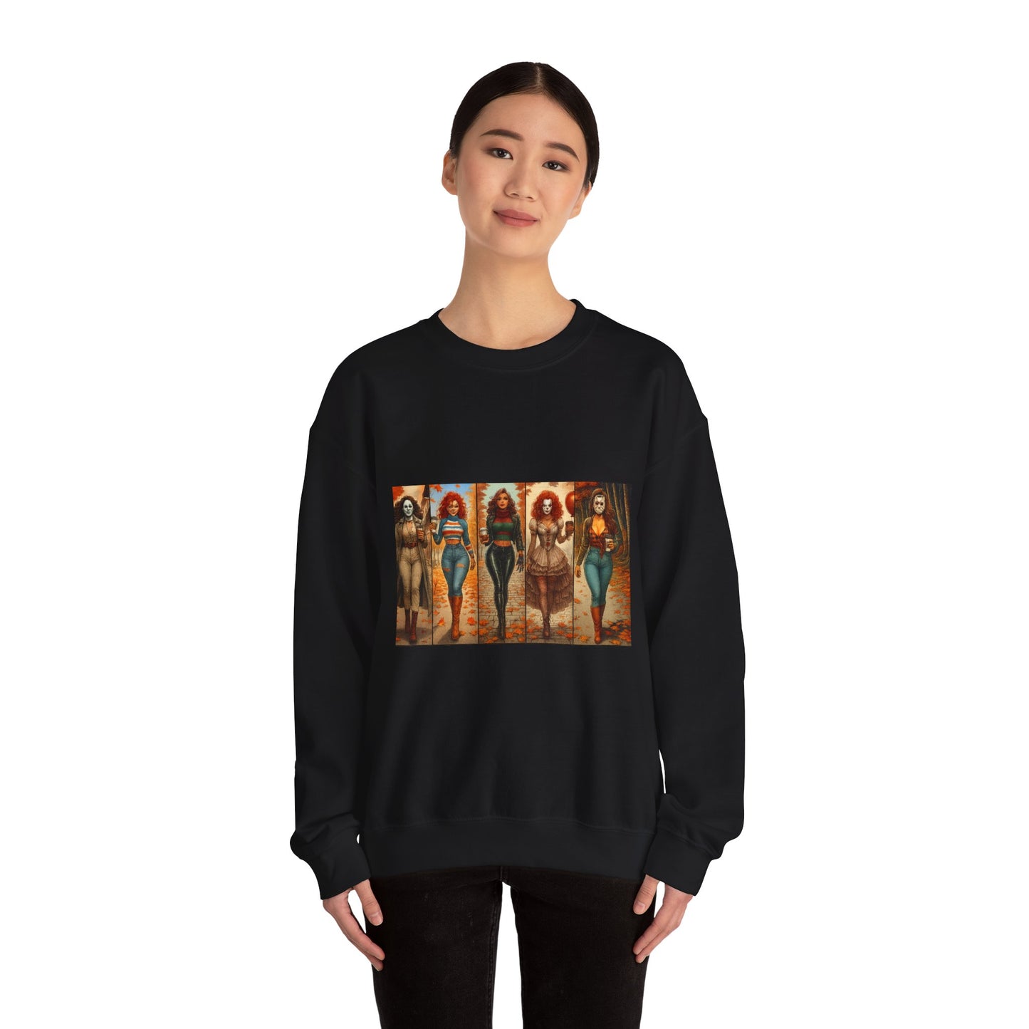 Vibrant Artistic Halloween Sweatshirt, Casual Wear, Graphic Sweatshirt, Cozy Gift for Art Lovers, Unique Fashion Statement, Comfortable [...]