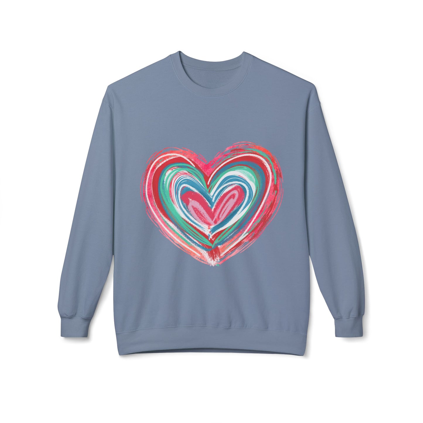 Valentines Unisex Midweight Softstyle Fleece Crewneck Sweatshirt