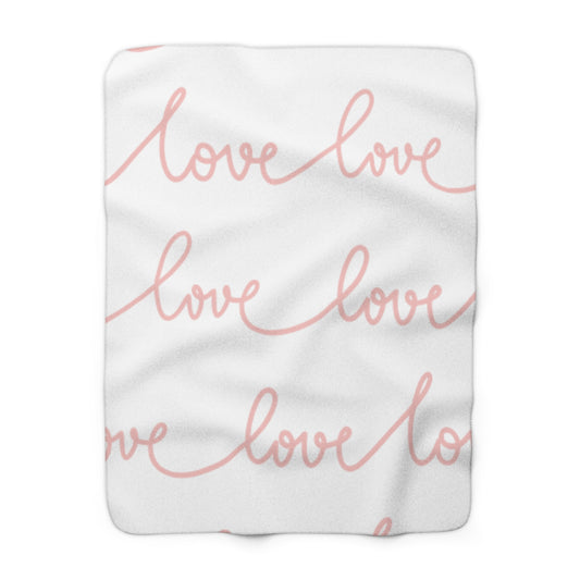 Valentines Sherpa Fleece Blanket