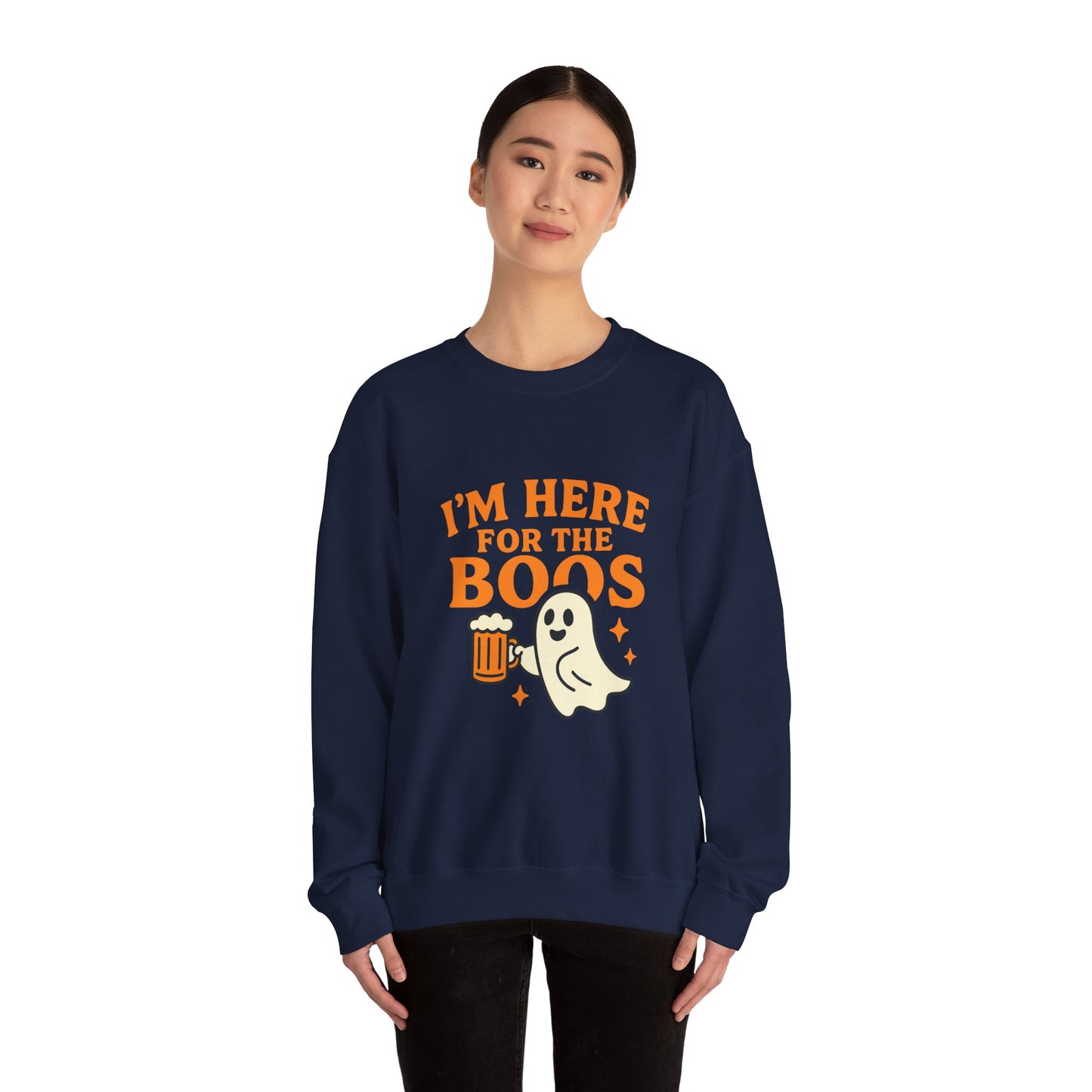 Halloween Spirit Crewneck Sweatshirt - Cozy Ghost Design for Fall Fun, Unisex Sweatshirt, Spooktacular Gift, Halloween Party Wear, [...]