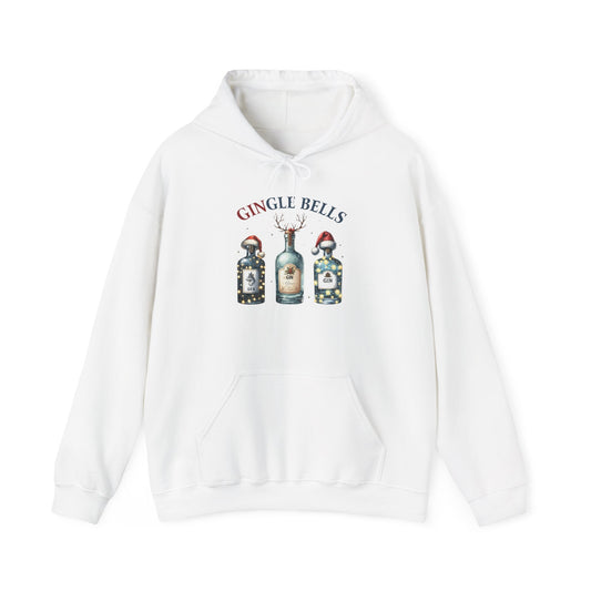 Gingle Bells Hoodie | Unisex Heavy Blend Sweatshirt for Christmas, Holiday Gifting, Cozy Fall Wear, Festive Apparel, Unique Gift