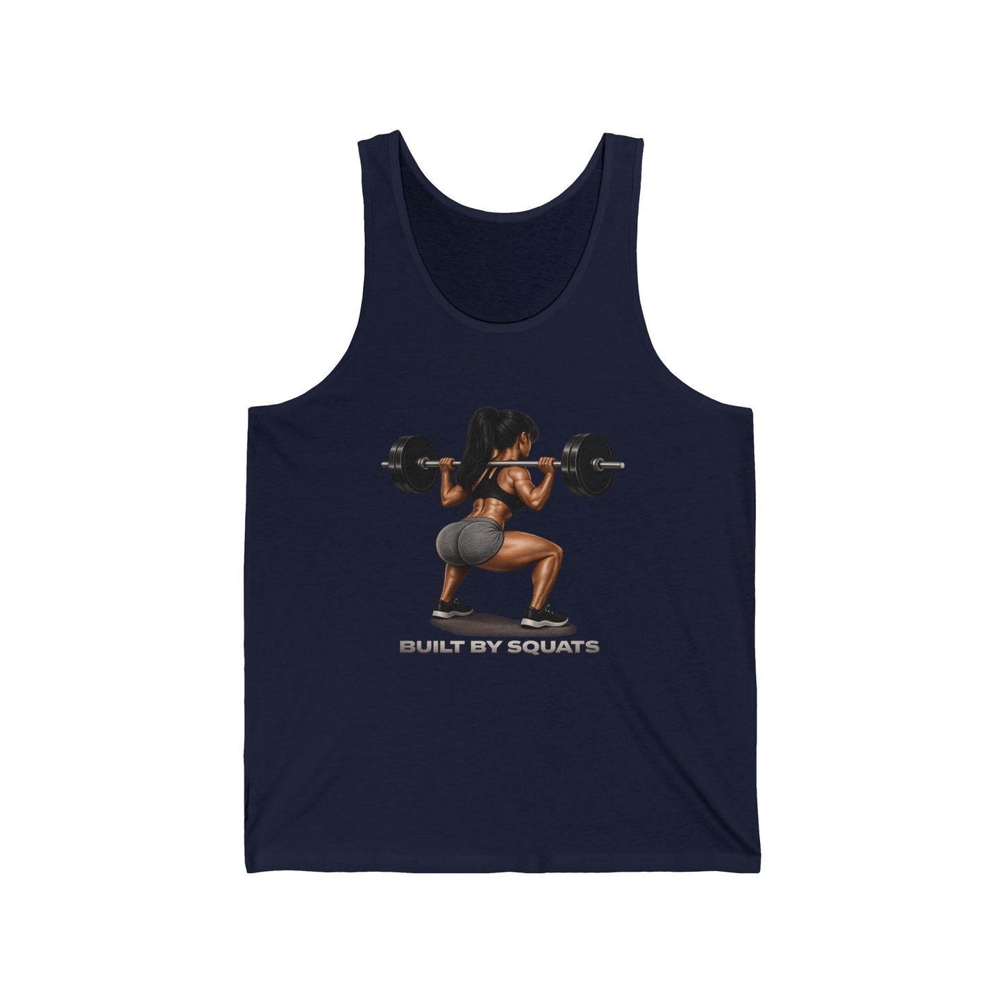 Built by Squats Tank Top — Women's Weightlifting Gym Tank