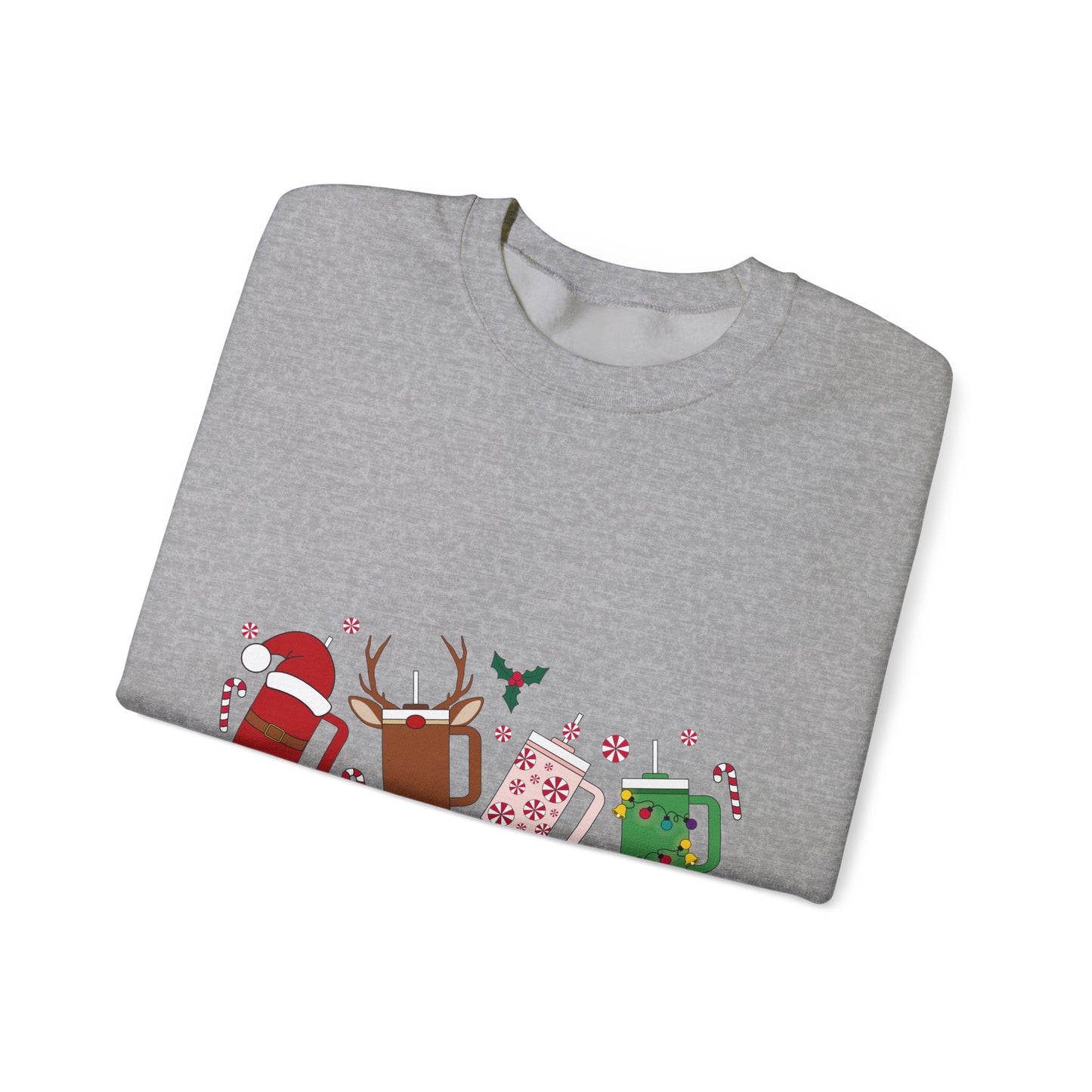 Christmas Golf Club Crewneck Sweatshirt — Festive Golfing Club Cartoon Design