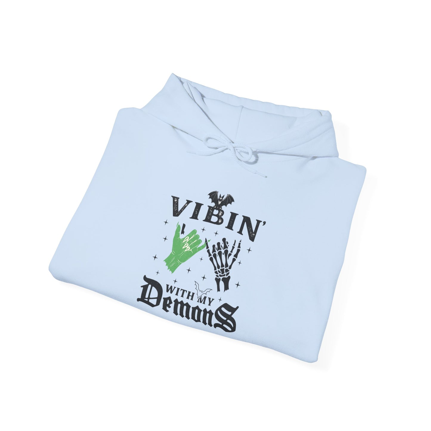 Vibin' With My Demons Unisex Hooded Hoodie, Cozy Gothic Hoodie, Casual Hoodie, Perfect for Halloween, Gift for Spooky Lovers, [...]