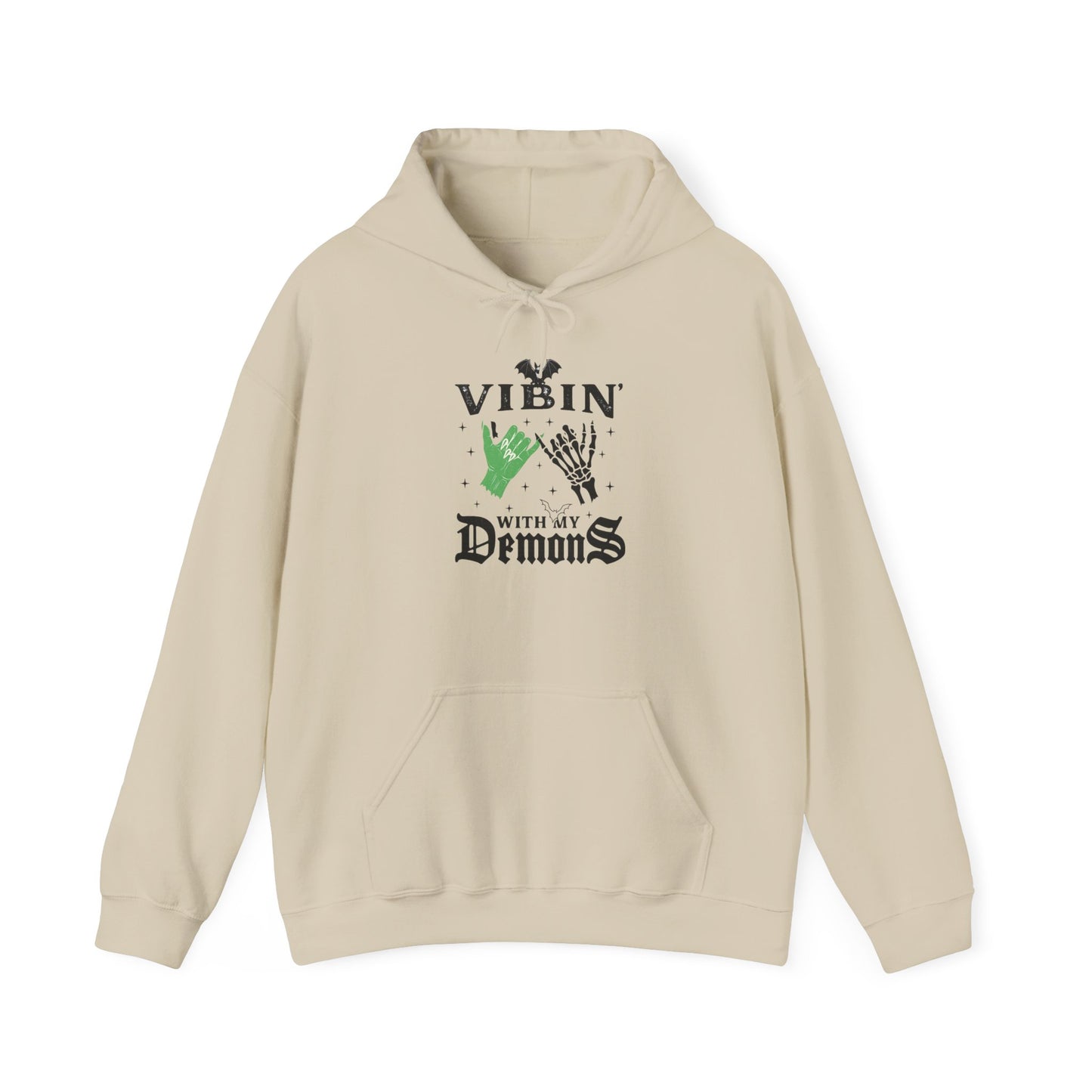 Vibin' With My Demons Unisex Hooded Hoodie, Cozy Gothic Hoodie, Casual Hoodie, Perfect for Halloween, Gift for Spooky Lovers, [...]