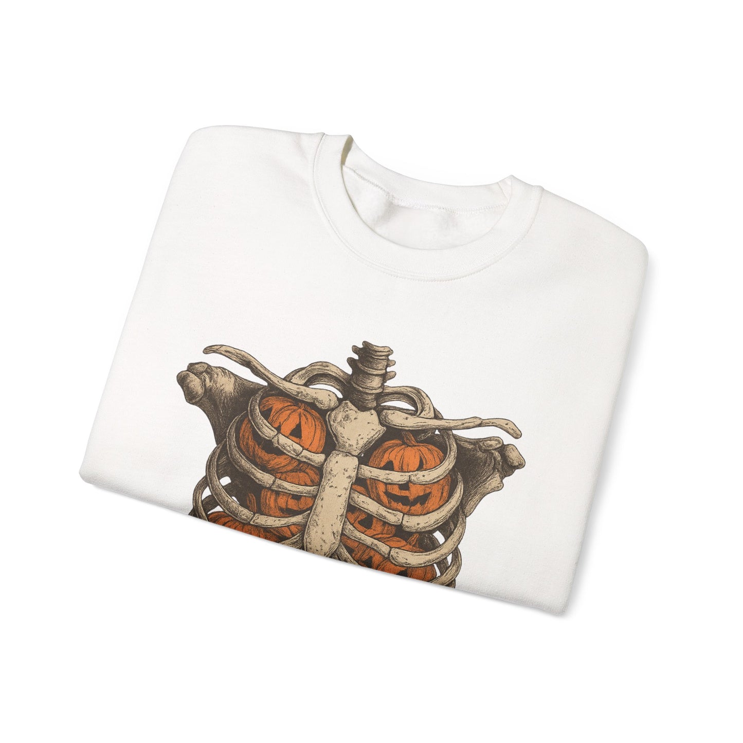 Halloween Skeleton Sweatshirt, Unisex Crewneck, Fall Fashion, Spooky Apparel, Gift for Halloween, Cozy Pullover