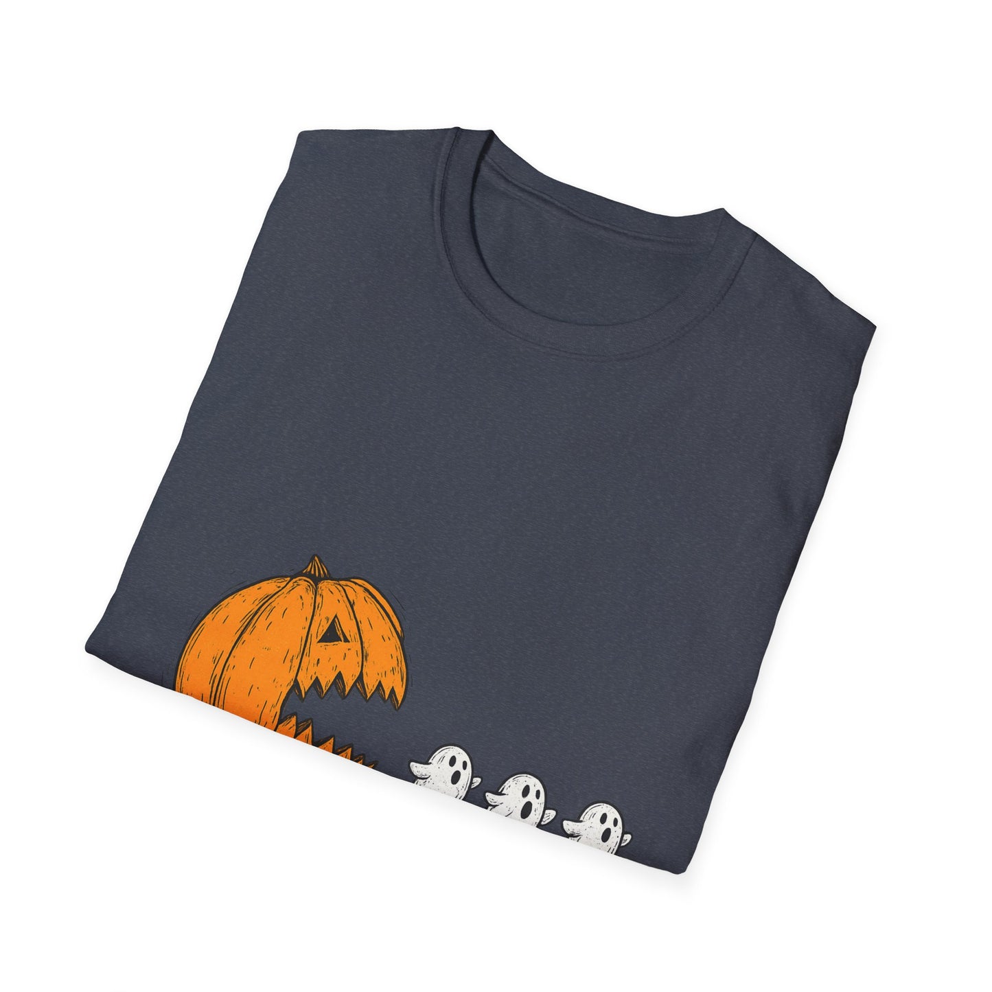 Halloween Ghost Pumpkin T-Shirt, Unisex Tee, Cute Halloween Shirt, Trick or Treat Apparel, Spooky Season Outfit