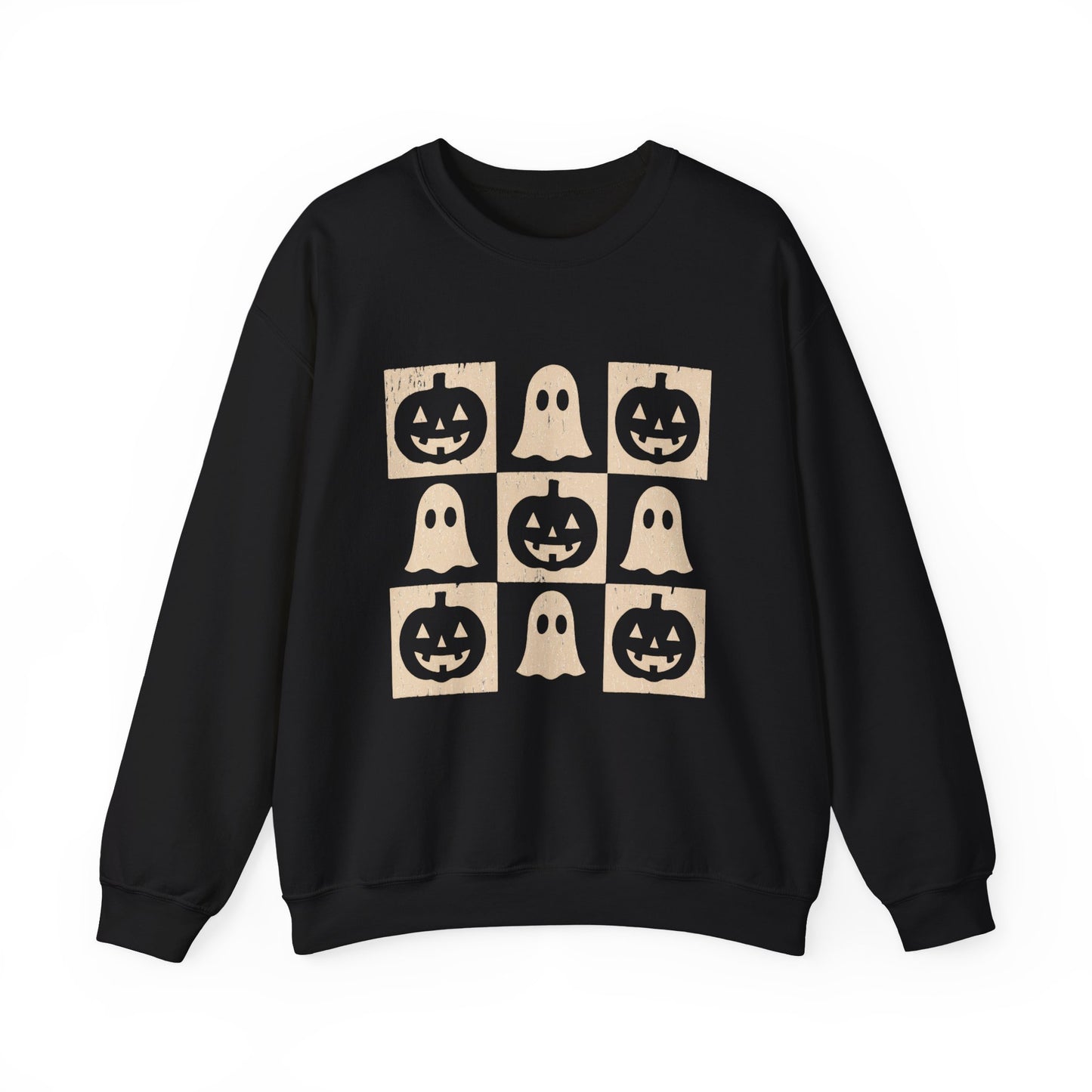 Halloween Ghosts Sweatshirt, Cozy Fall Sweater, Unisex Crewneck for Halloween, Cute Ghost Design, Perfect for Autumn Celebrations
