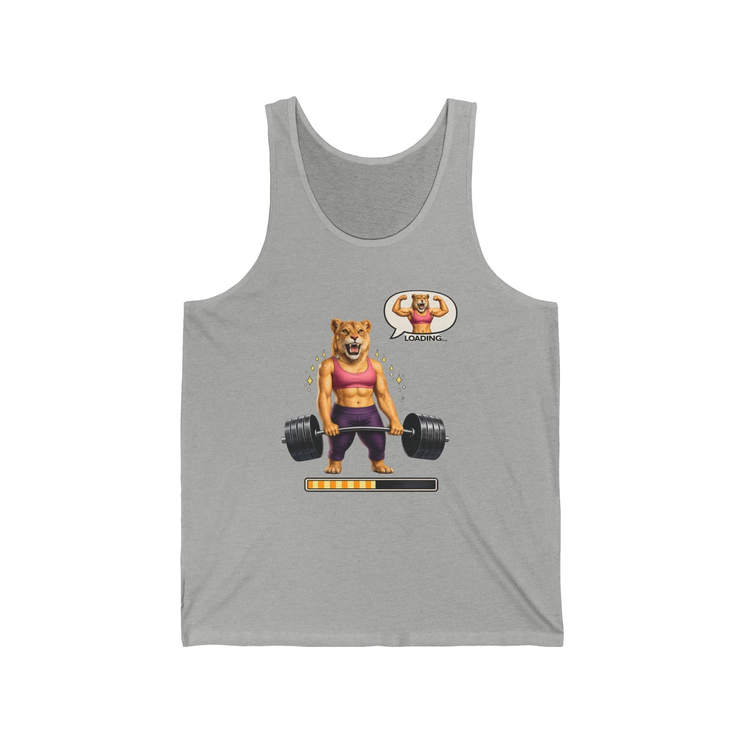 Bear Lifter Tank Top — Cute Strength Gym Tank with "Beast Mode" Vibes
