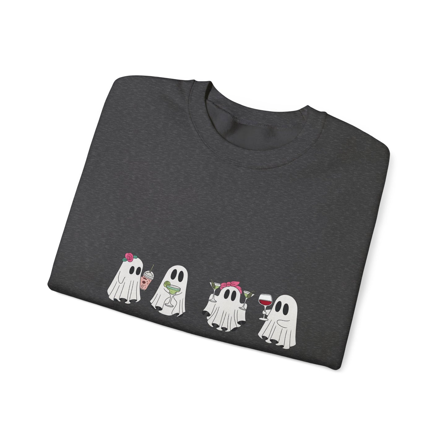 Ghostly Fun Unisex Sweatshirt - Cozy Halloween Apparel, Fall Fashion, Spooky Season Style, Gift for Ghost Lovers, Casual Comfort