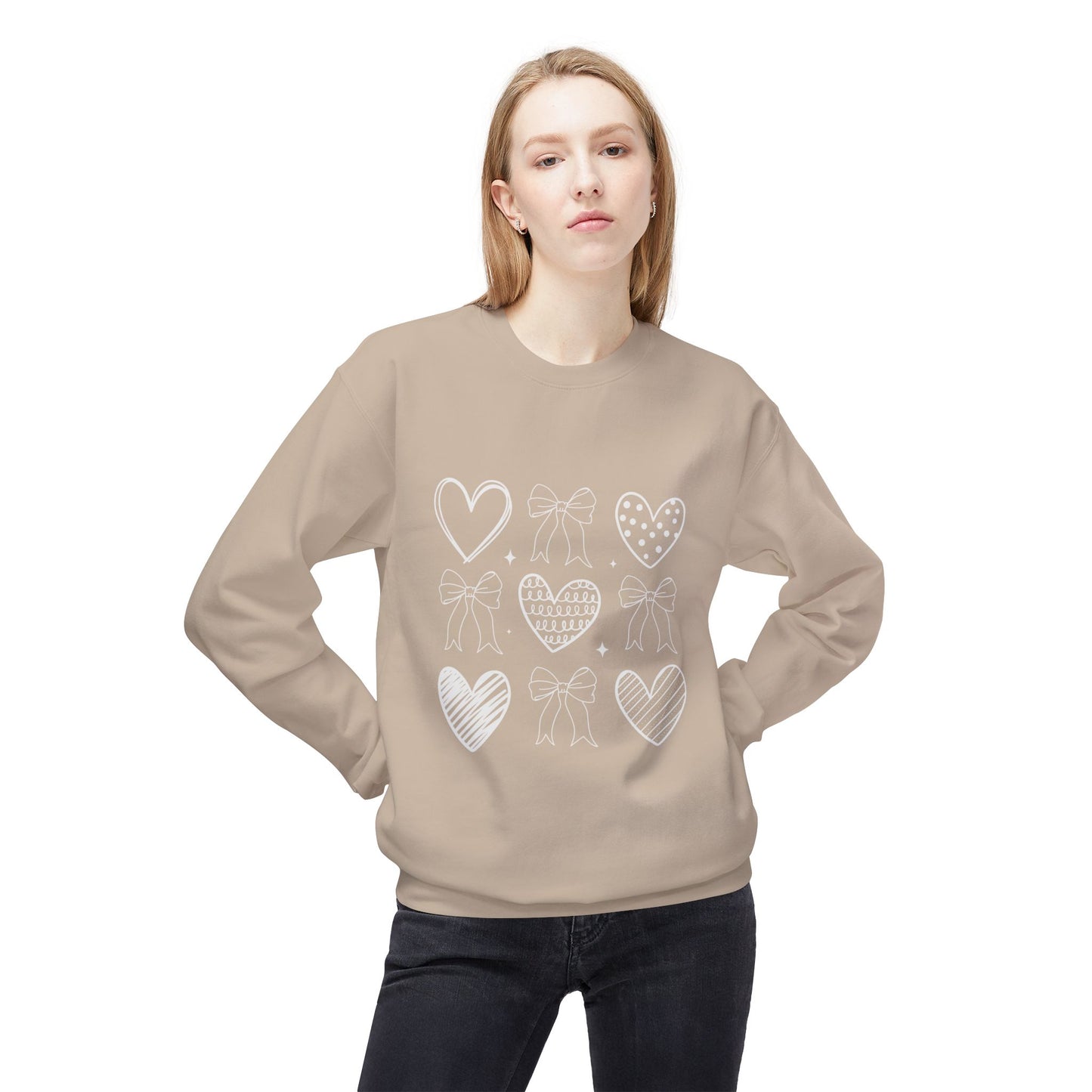 Valentines Unisex Midweight Softstyle Fleece Crewneck Sweatshirt