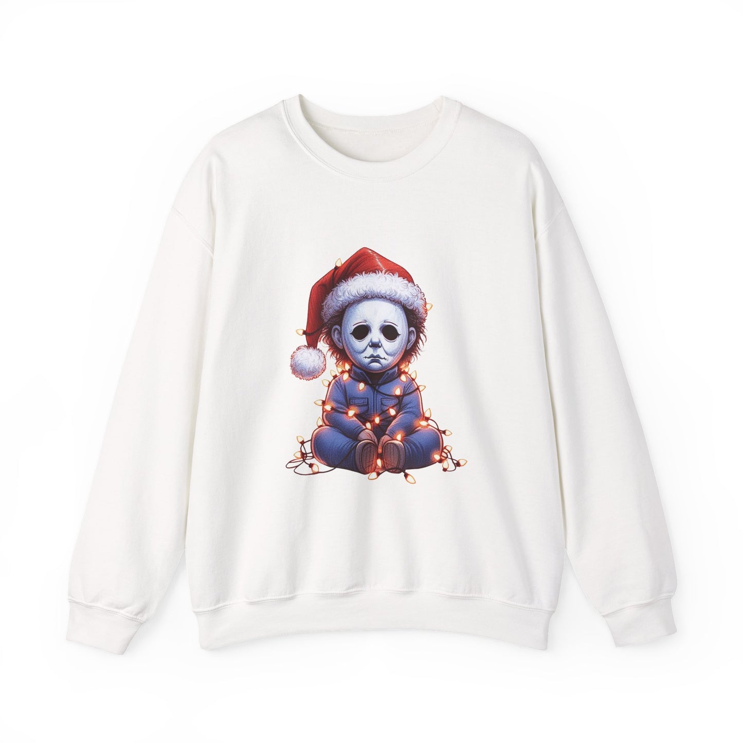 Christmas Michael Myers Sweatshirt — Cute Creepy Horror Holiday Crewneck