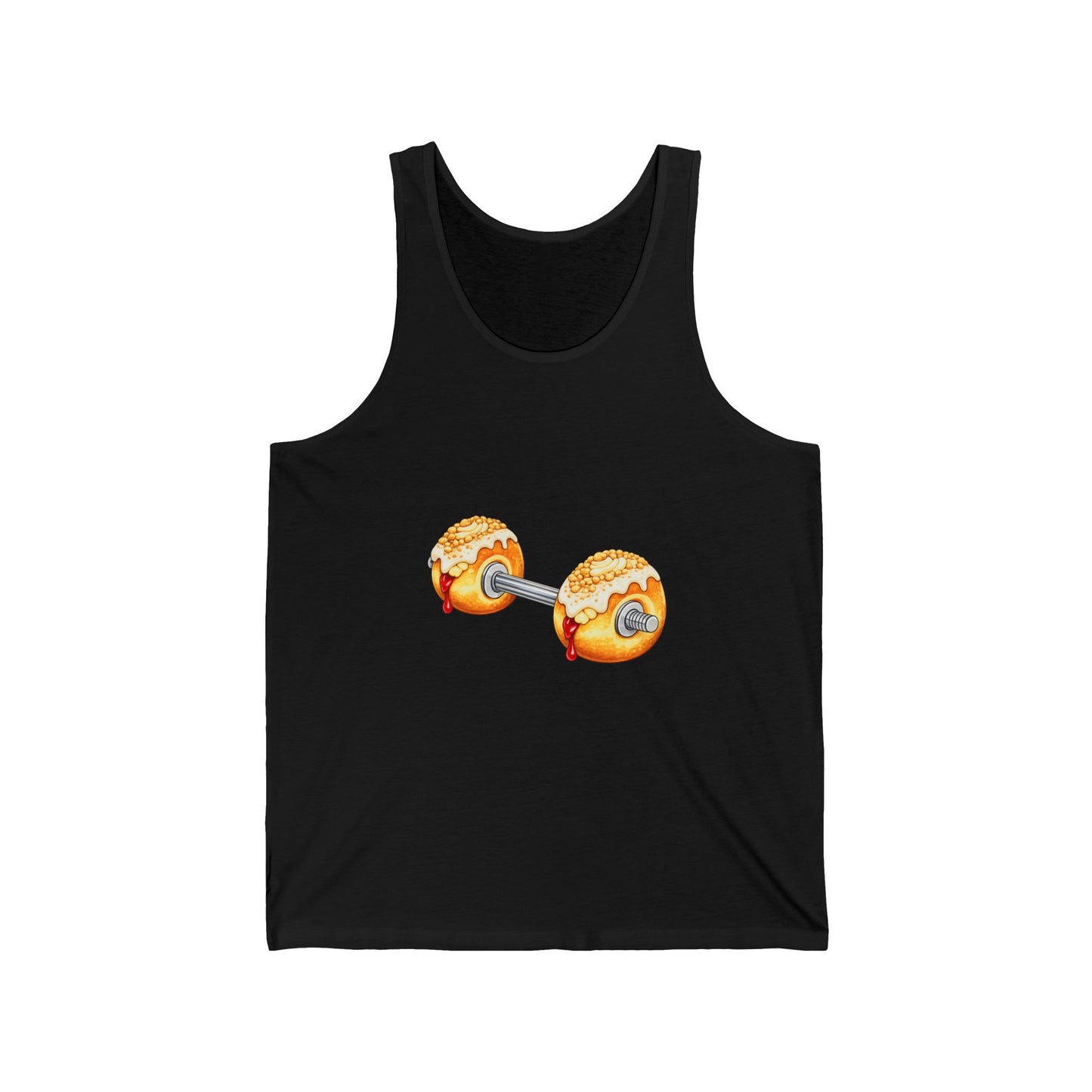 Donut Dumbbell Tank Top — Fitness & Foodie Gym Tank