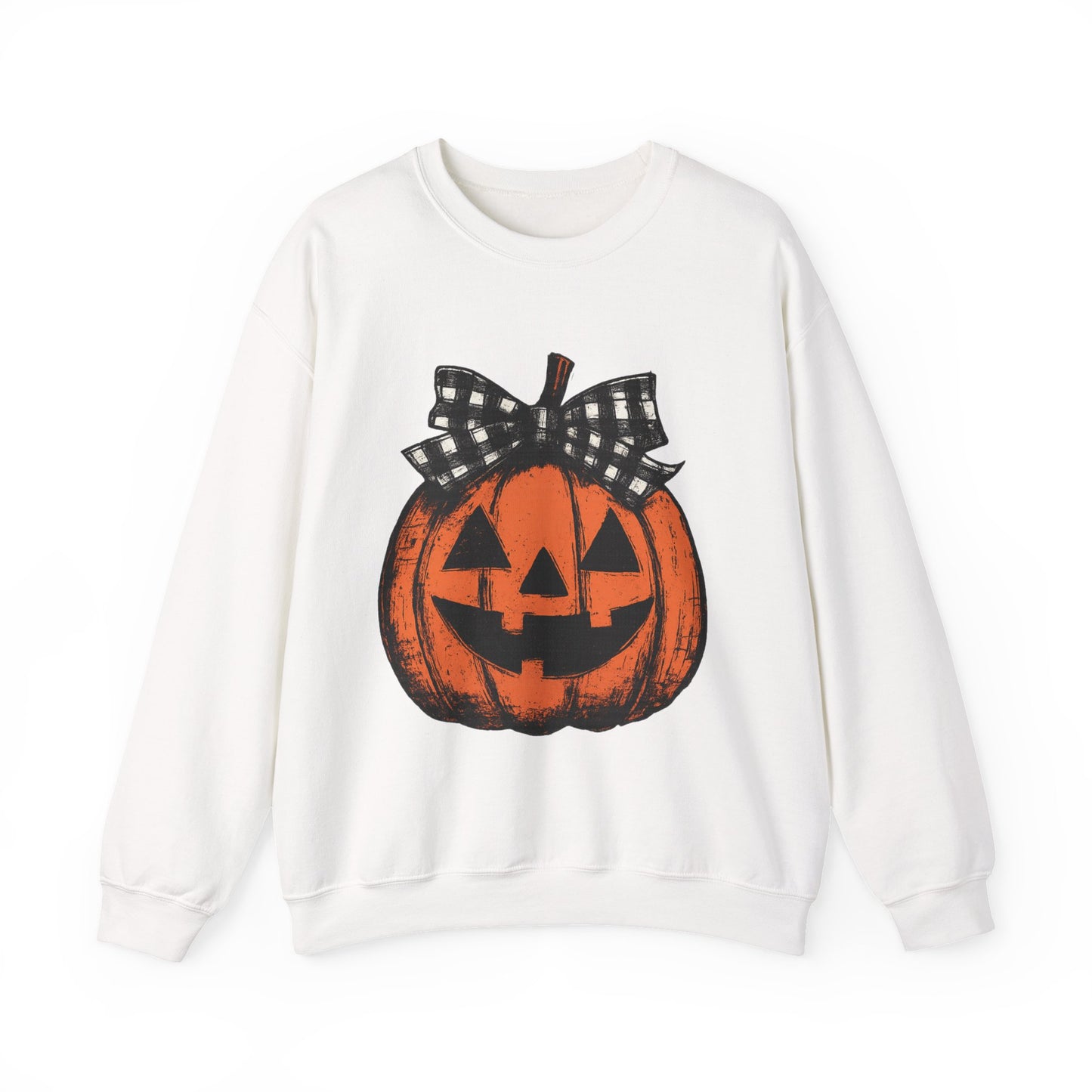 Autumn Pumpkin Crewneck Sweatshirt, Fall Fashion, Halloween Sweatshirt, Cozy Sweater, Pumpkin Patch Outfit, Unisex Clothing