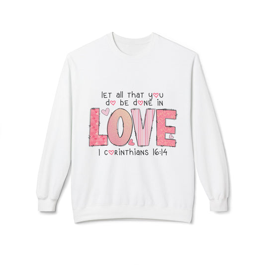 Valentines Unisex Midweight Softstyle Fleece Crewneck Sweatshirt