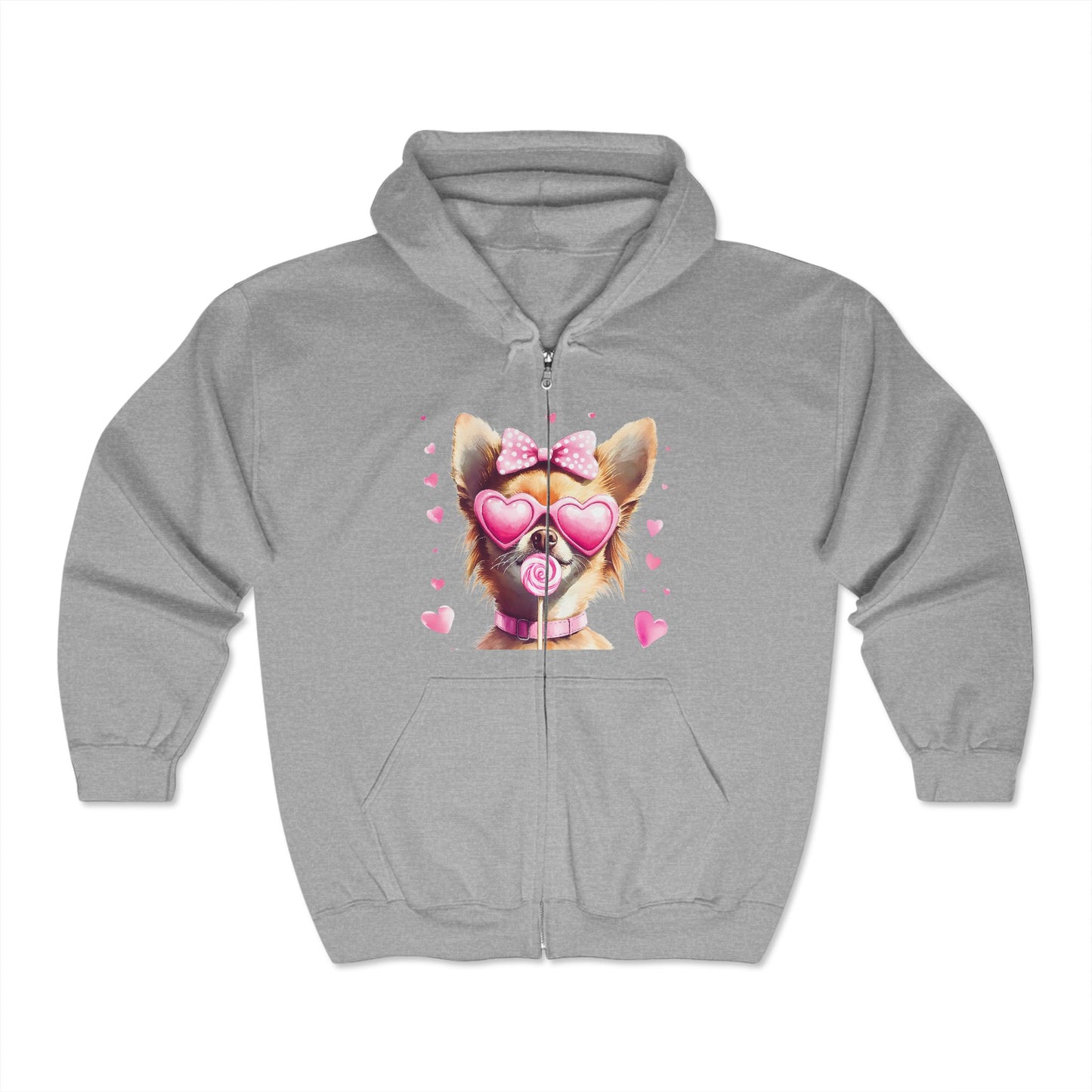 Valentines Unisex Heavy Blend™ Full Zip Hooded Sweatshirt