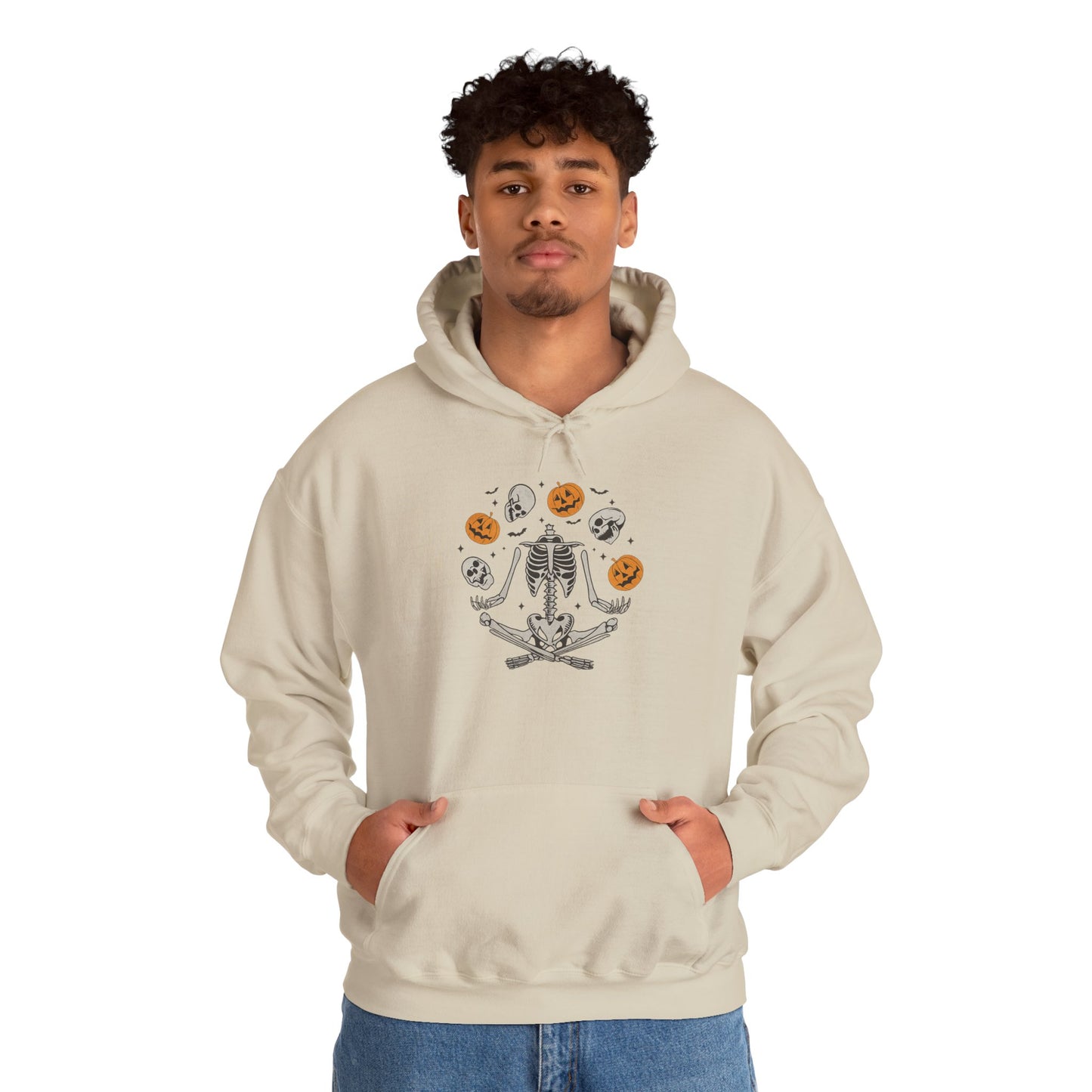 Cozy Skeleton Cookie Hoodie - Spooky Fashion, Halloween Hoodie Fall Apparel, Unisex Hoodie, Gift for Him & Her