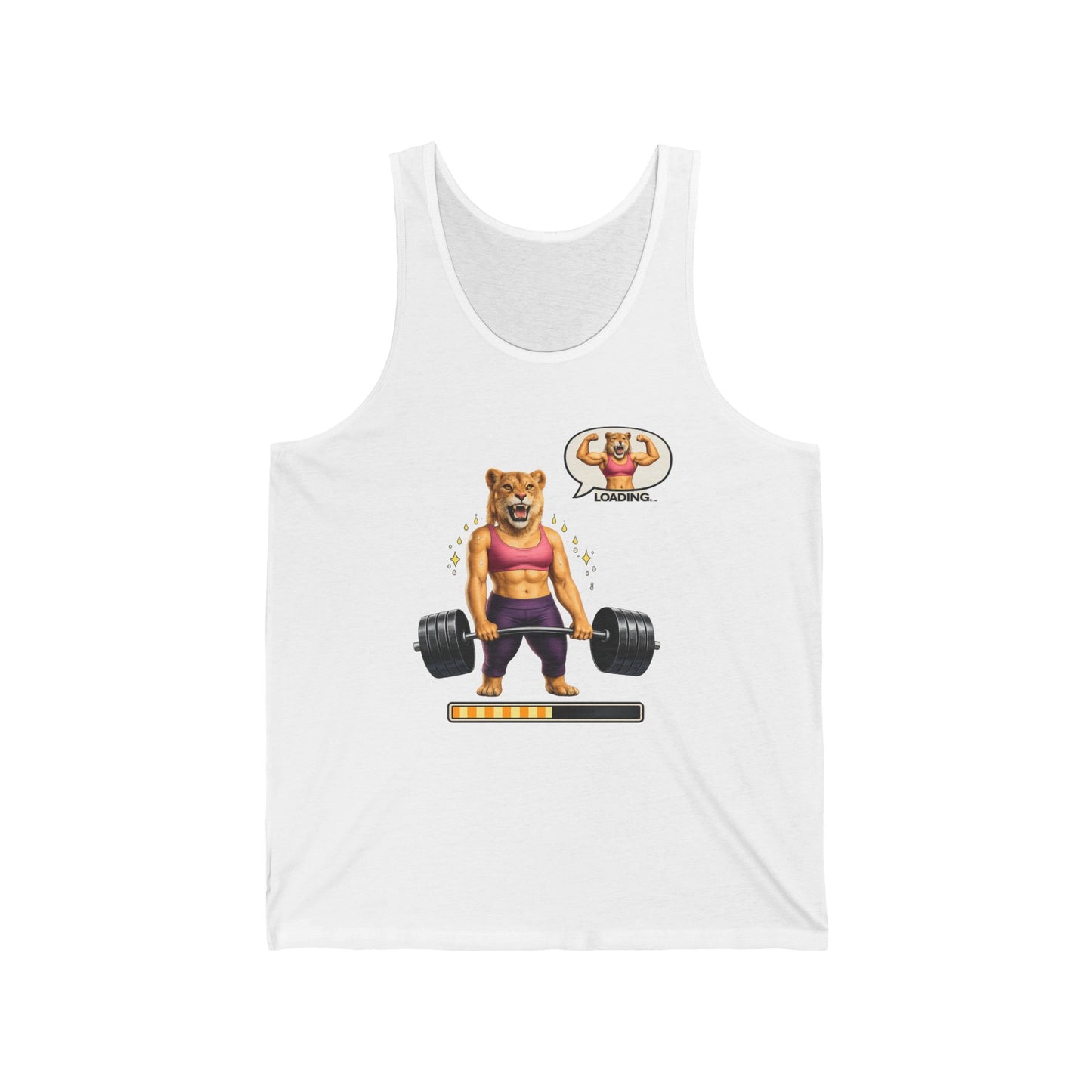 Bear Lifter Tank Top — Cute Strength Gym Tank with "Beast Mode" Vibes