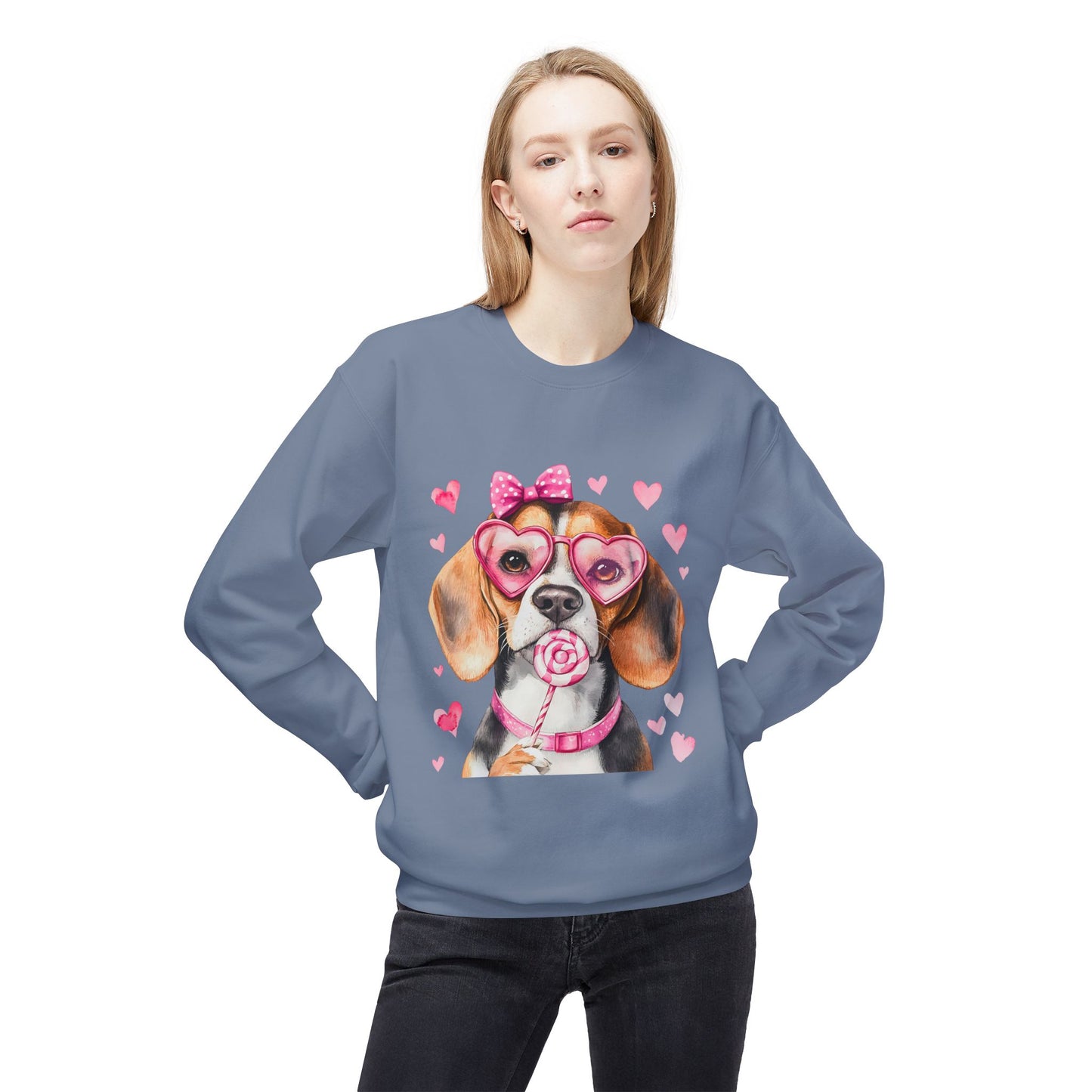 Valentines Unisex Midweight Softstyle Fleece Crewneck Sweatshirt