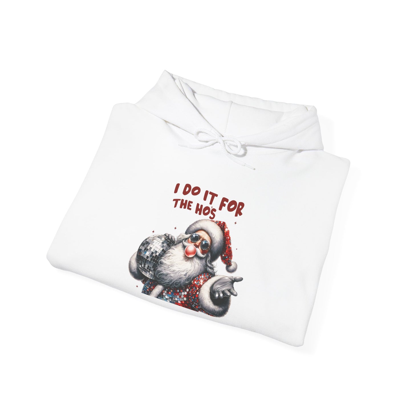 Santa Hoodie - I Do It For The 90s, Christmas Sweatshirt, Unisex Holiday Apparel, Vintage Style Gift, Cozy Winter Wear