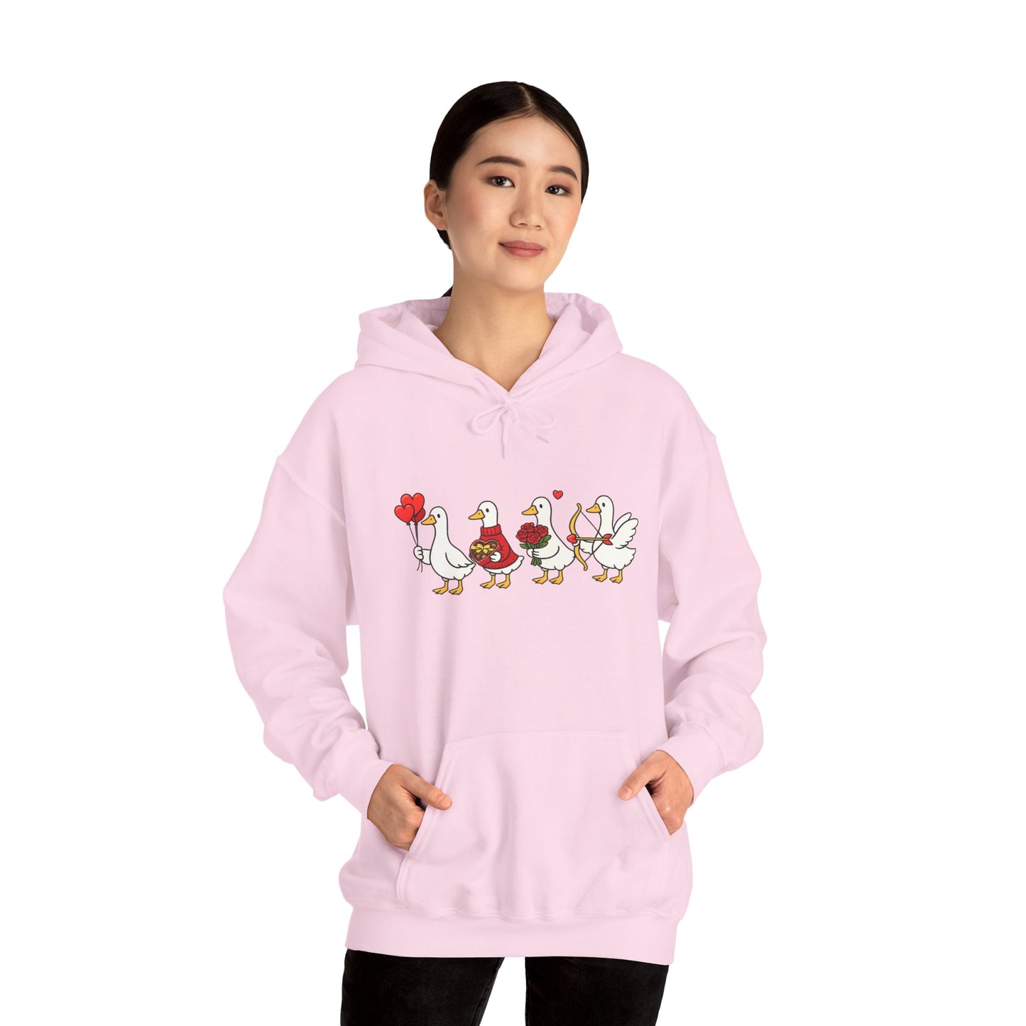 Cute Duck Family Hoodie — Whimsical Springtime Birds Pullover