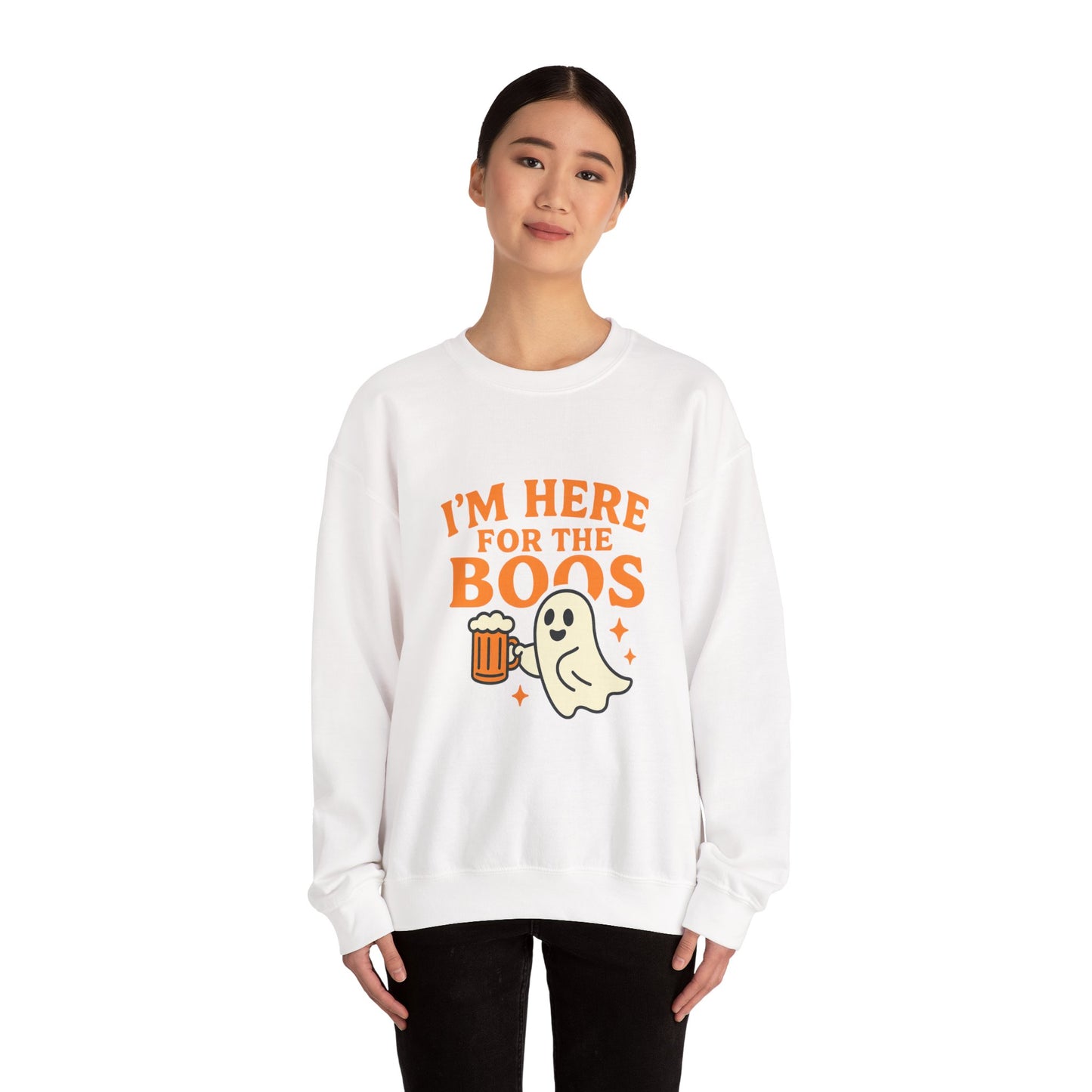 Halloween Spirit Crewneck Sweatshirt - Cozy Ghost Design for Fall Fun, Unisex Sweatshirt, Spooktacular Gift, Halloween Party Wear, [...]