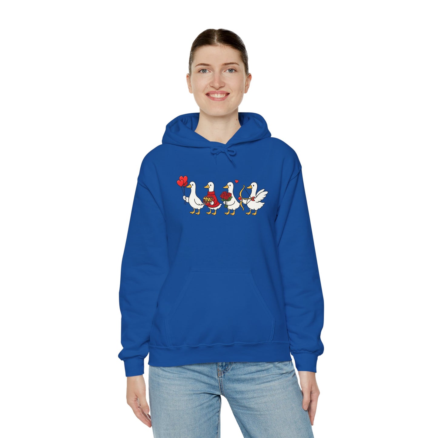 Cute Duck Family Hoodie — Whimsical Springtime Birds Pullover